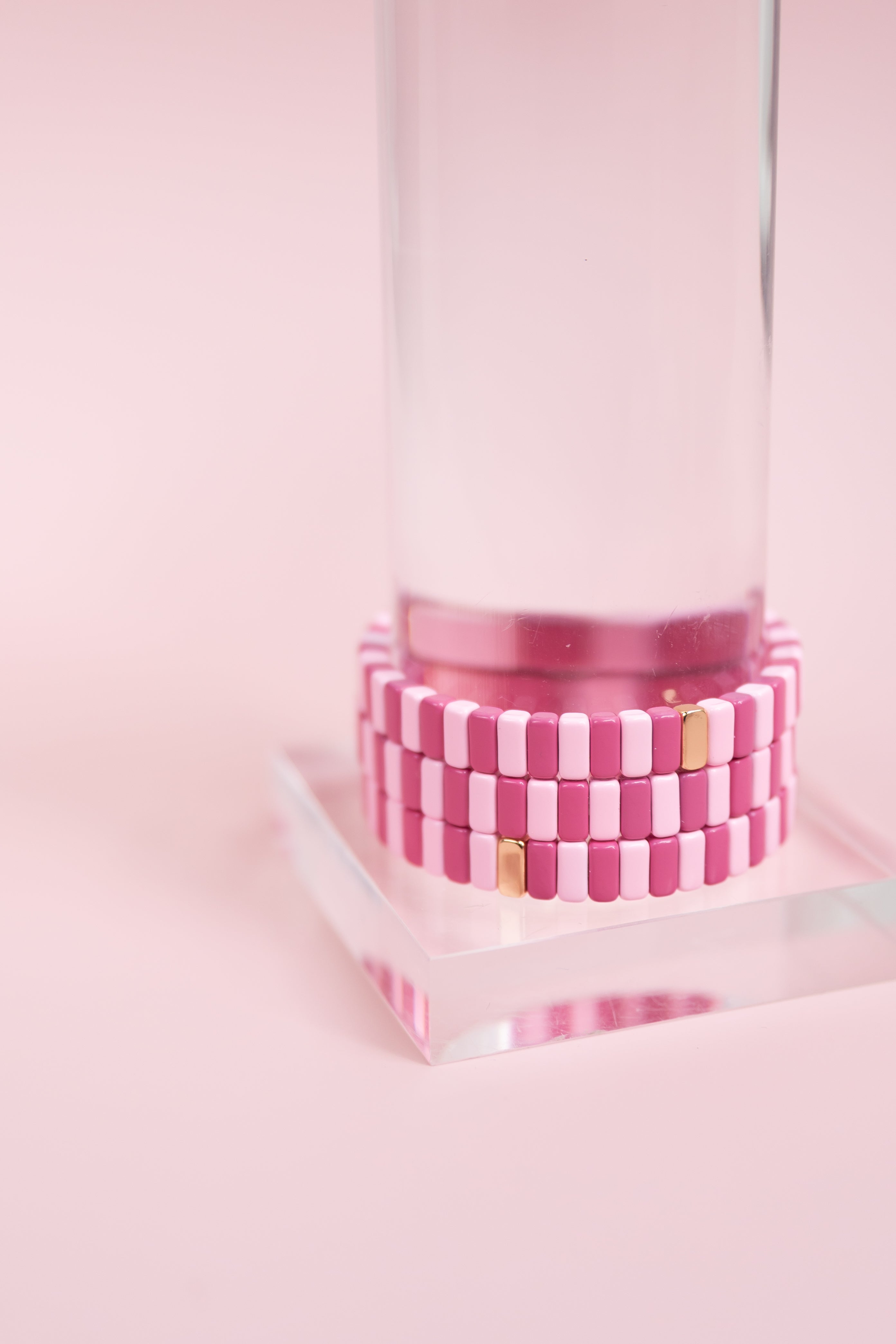Raspberry Tila Bracelet