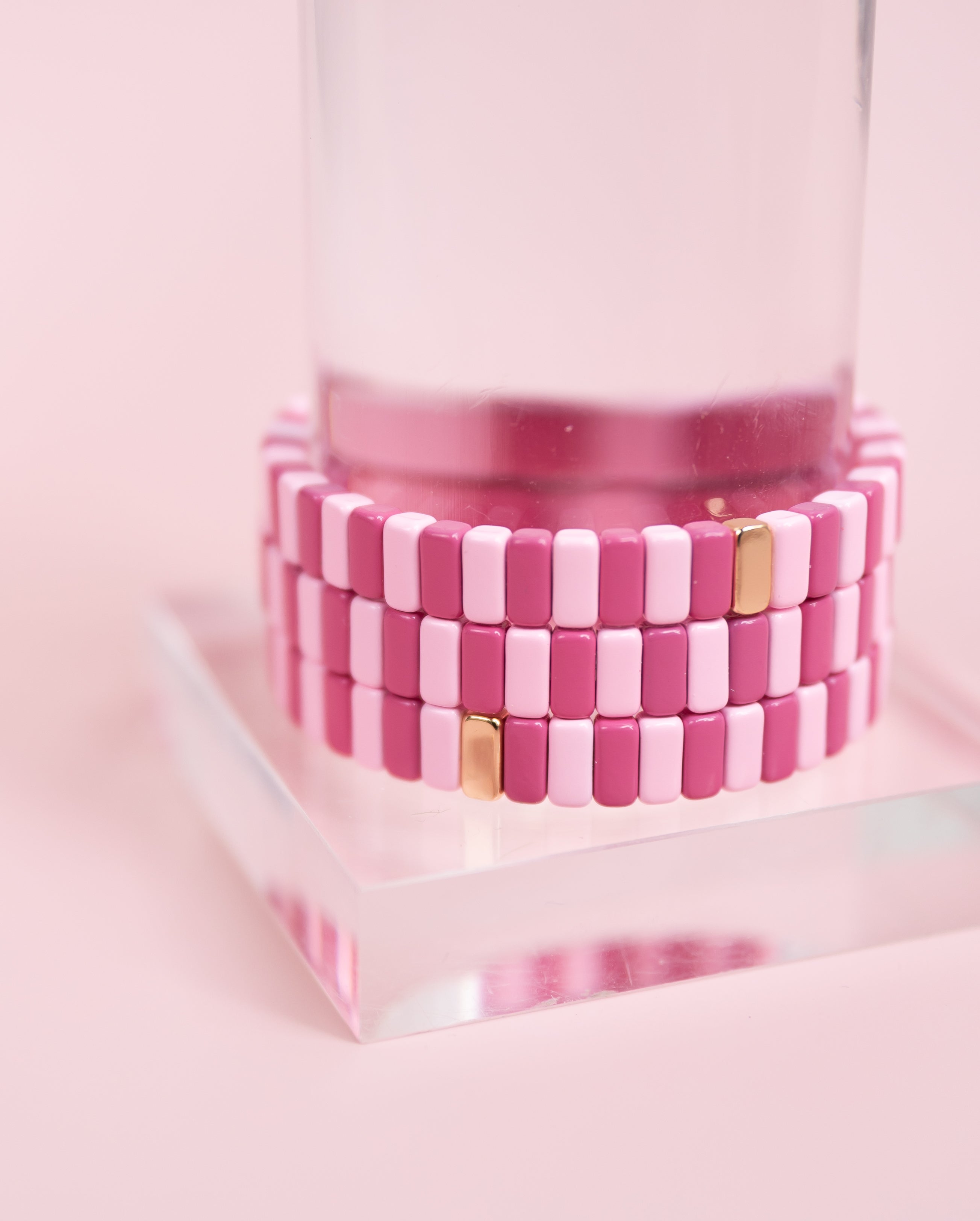Raspberry Tila Bracelet