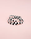 Black Checkered Tila Bracelet