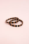 Chocolate Checkered Tila Bracelet