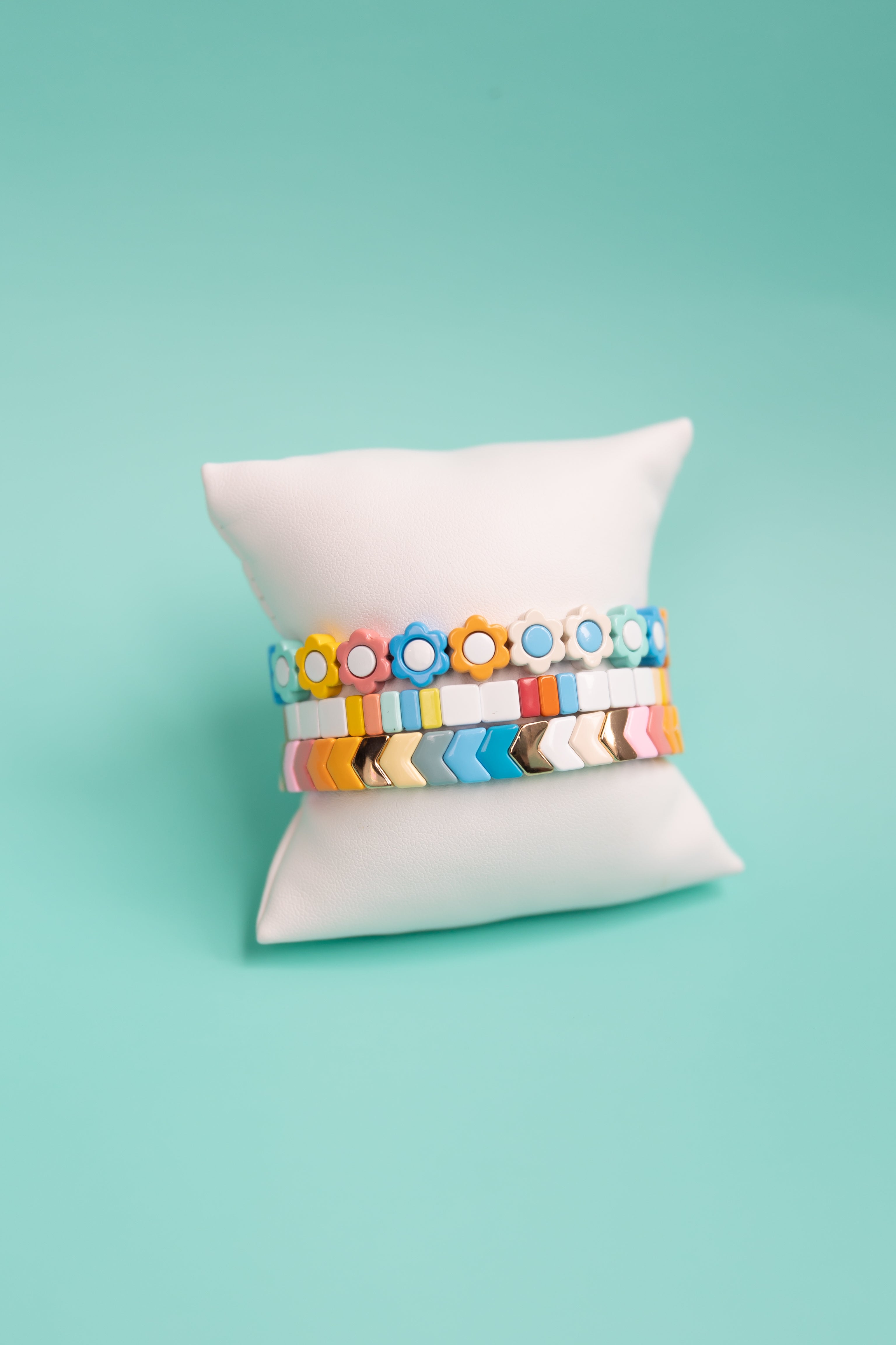 Pastel Rainbow Tila Stack