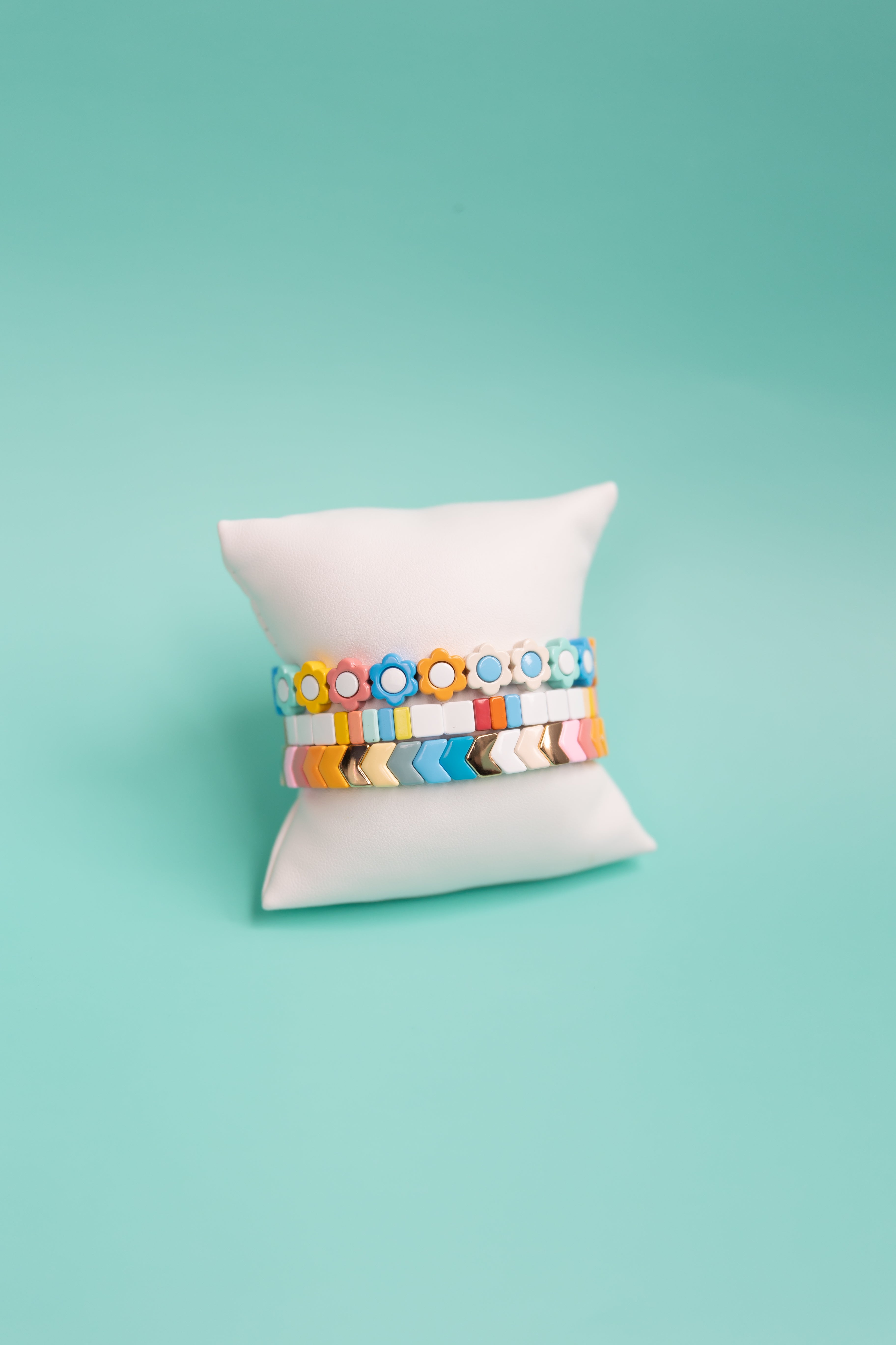 Pastel Rainbow Tila Stack