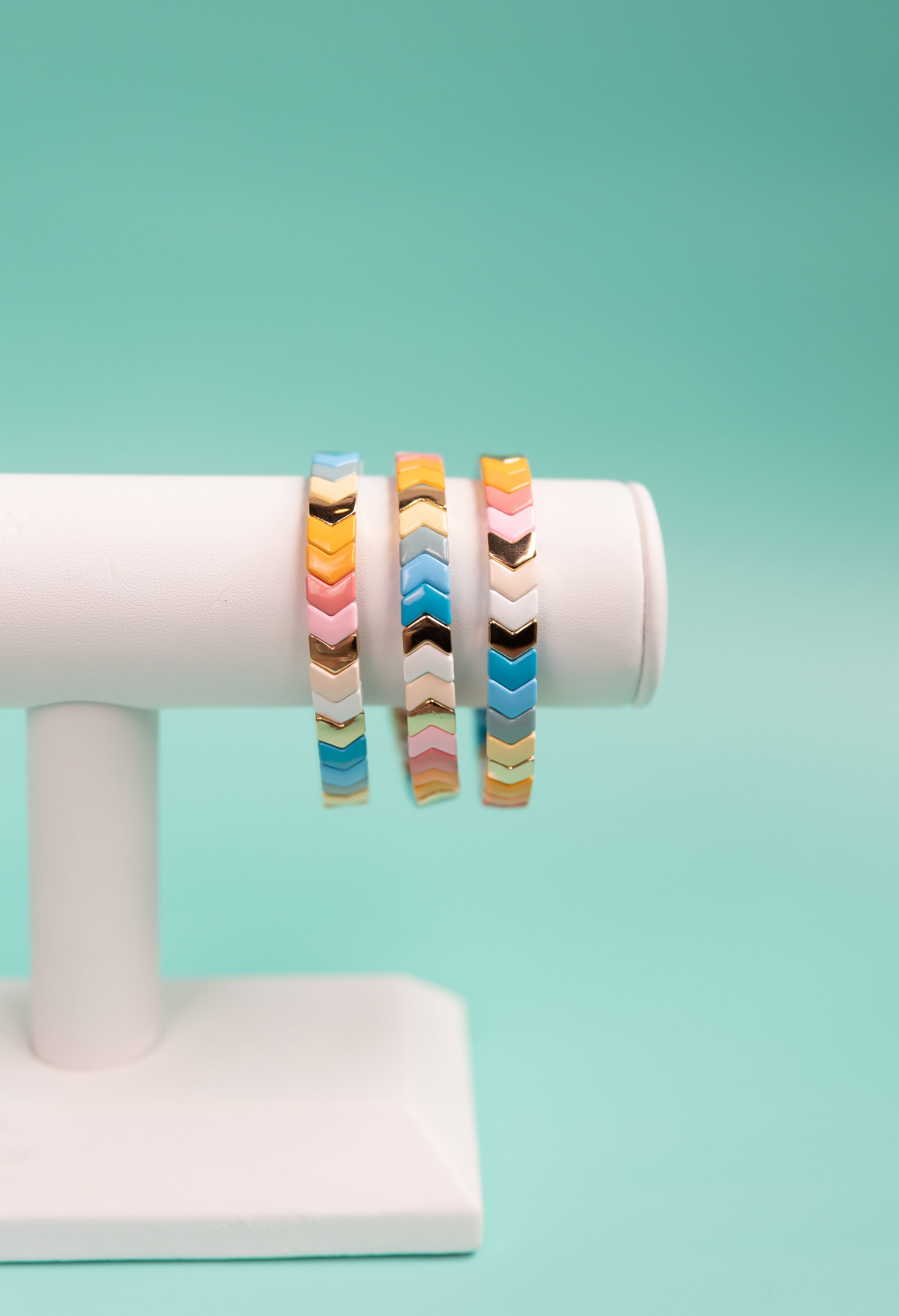 Pastel Arrow Tila Bracelet