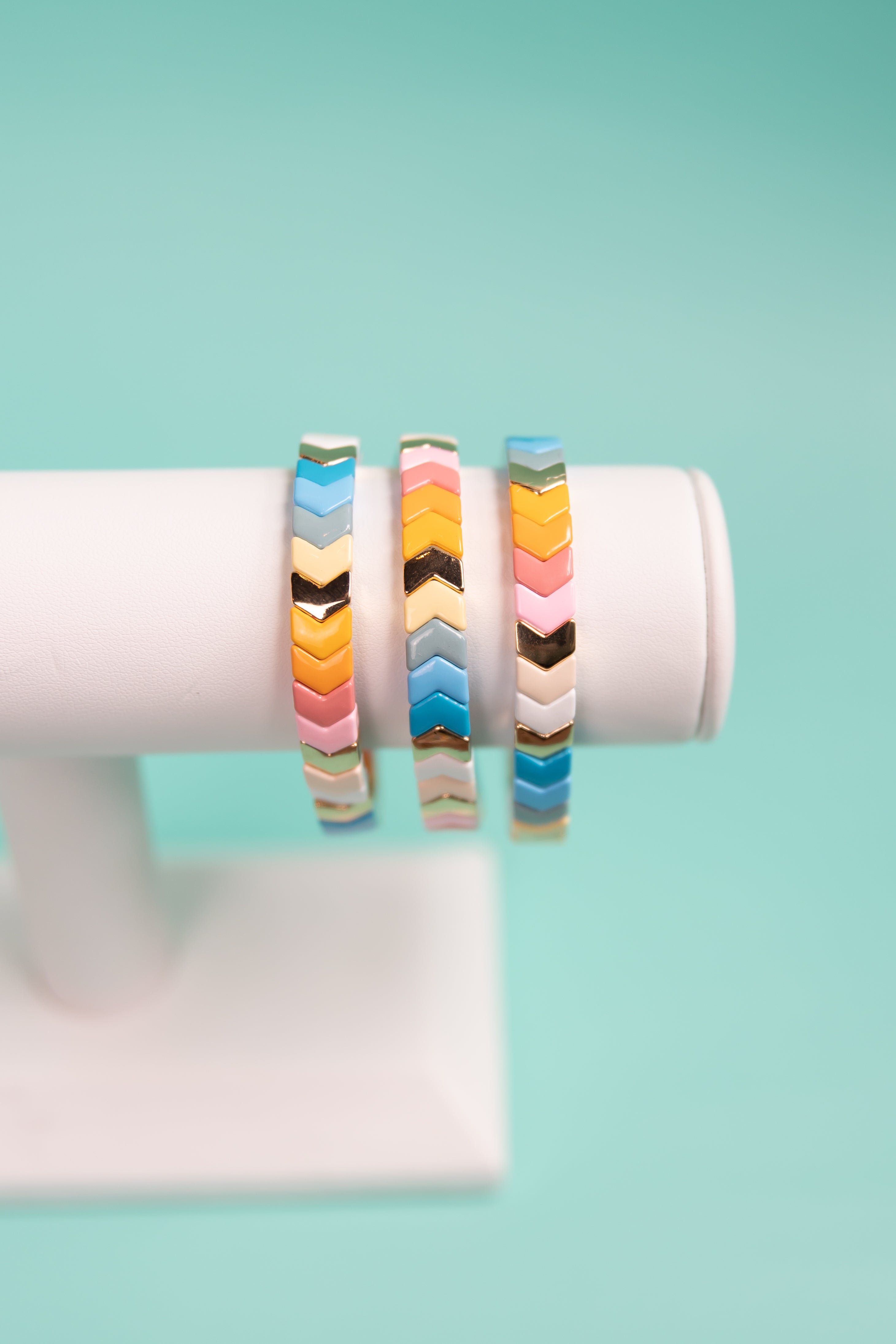 Pastel Arrow Tila Bracelet