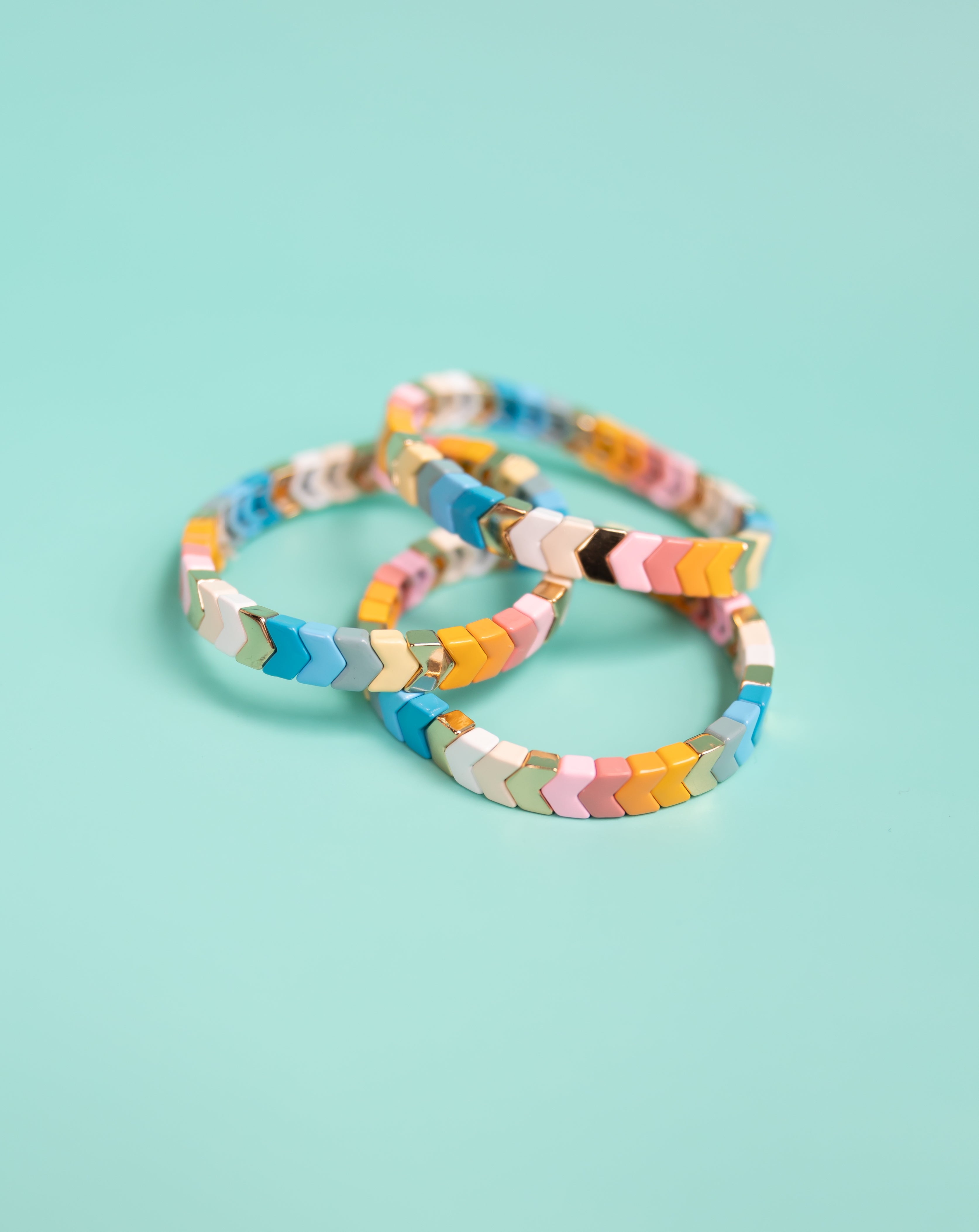 Pastel Arrow Tila Bracelet