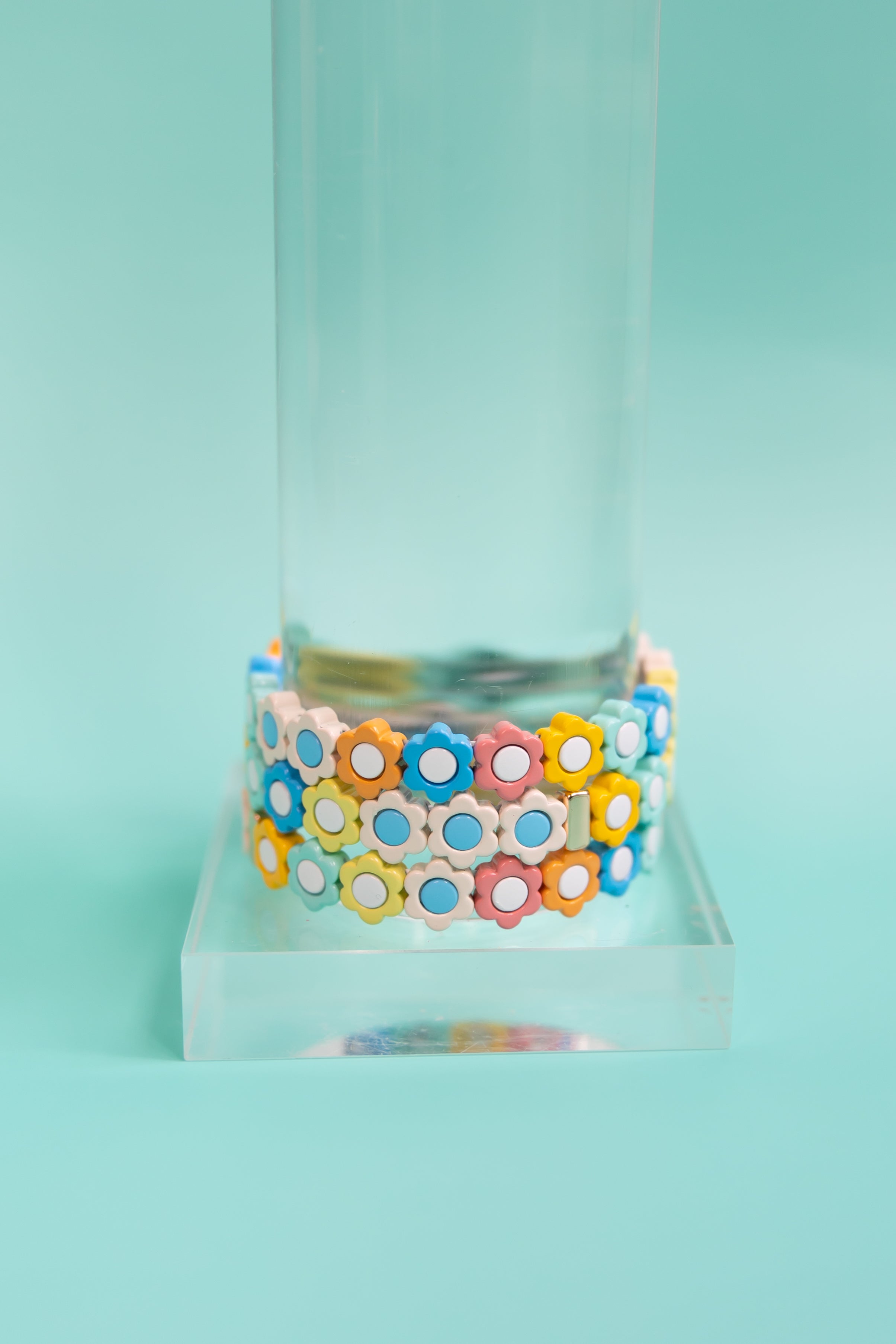 Pastel Flower Tila Bracelet