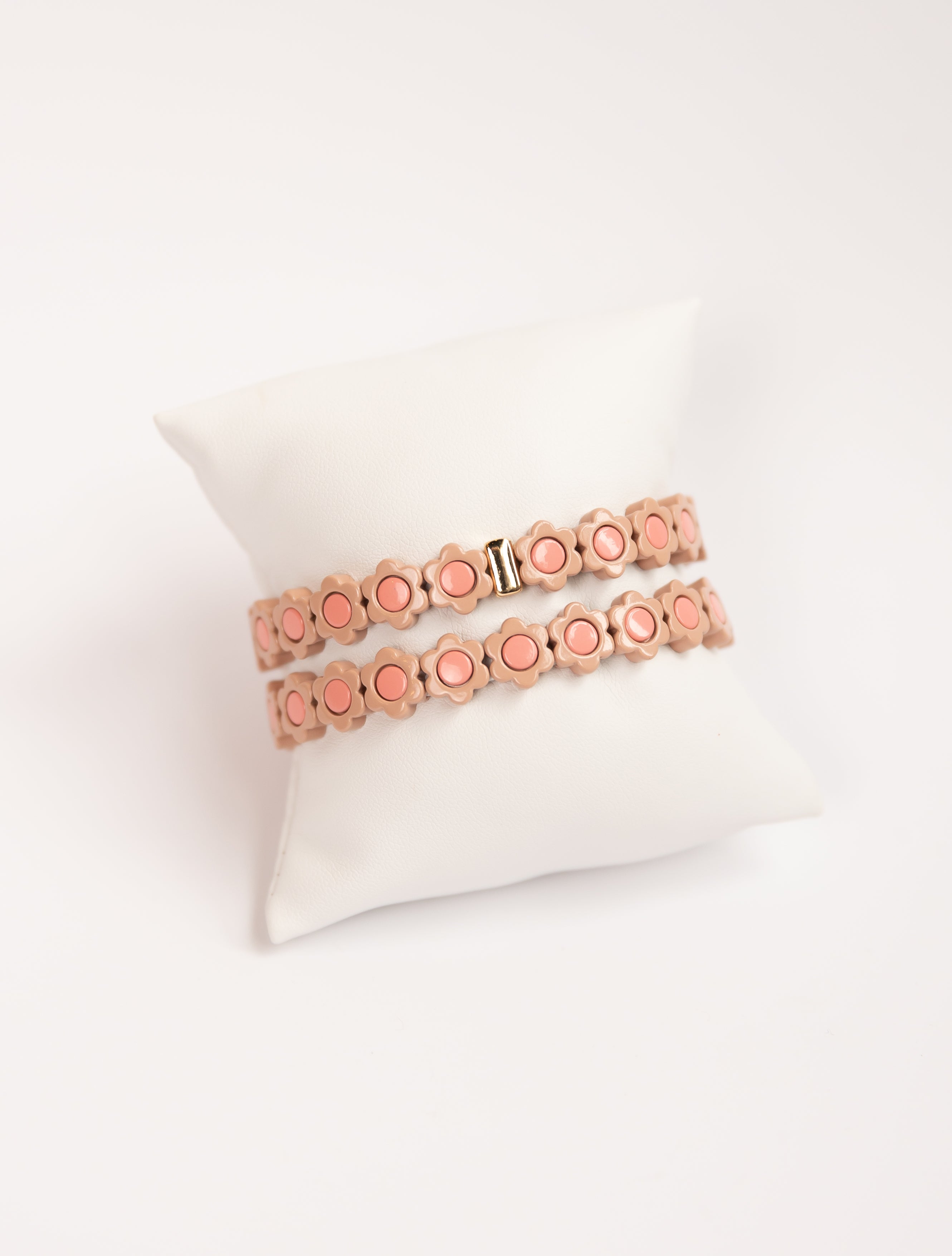 Mauve Flower Tila Bracelet