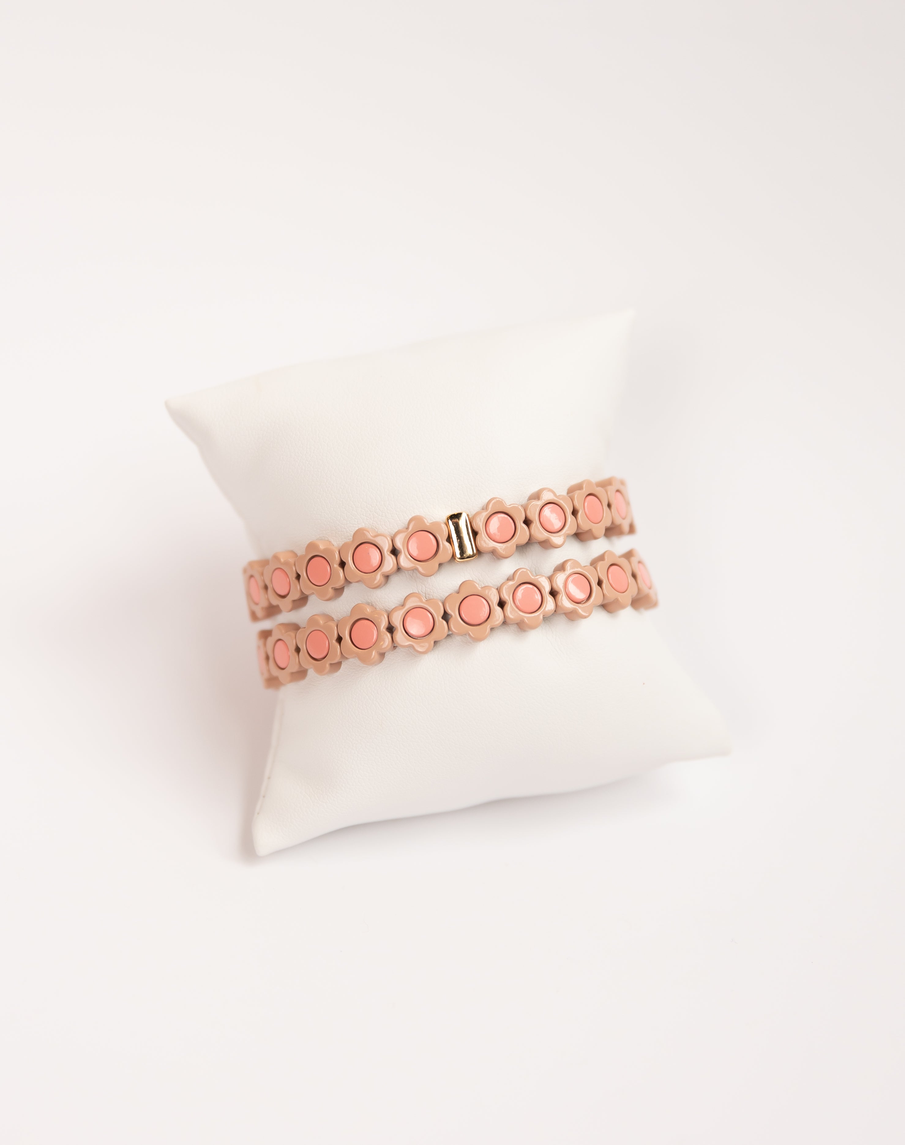 Mauve Flower Tila Bracelet
