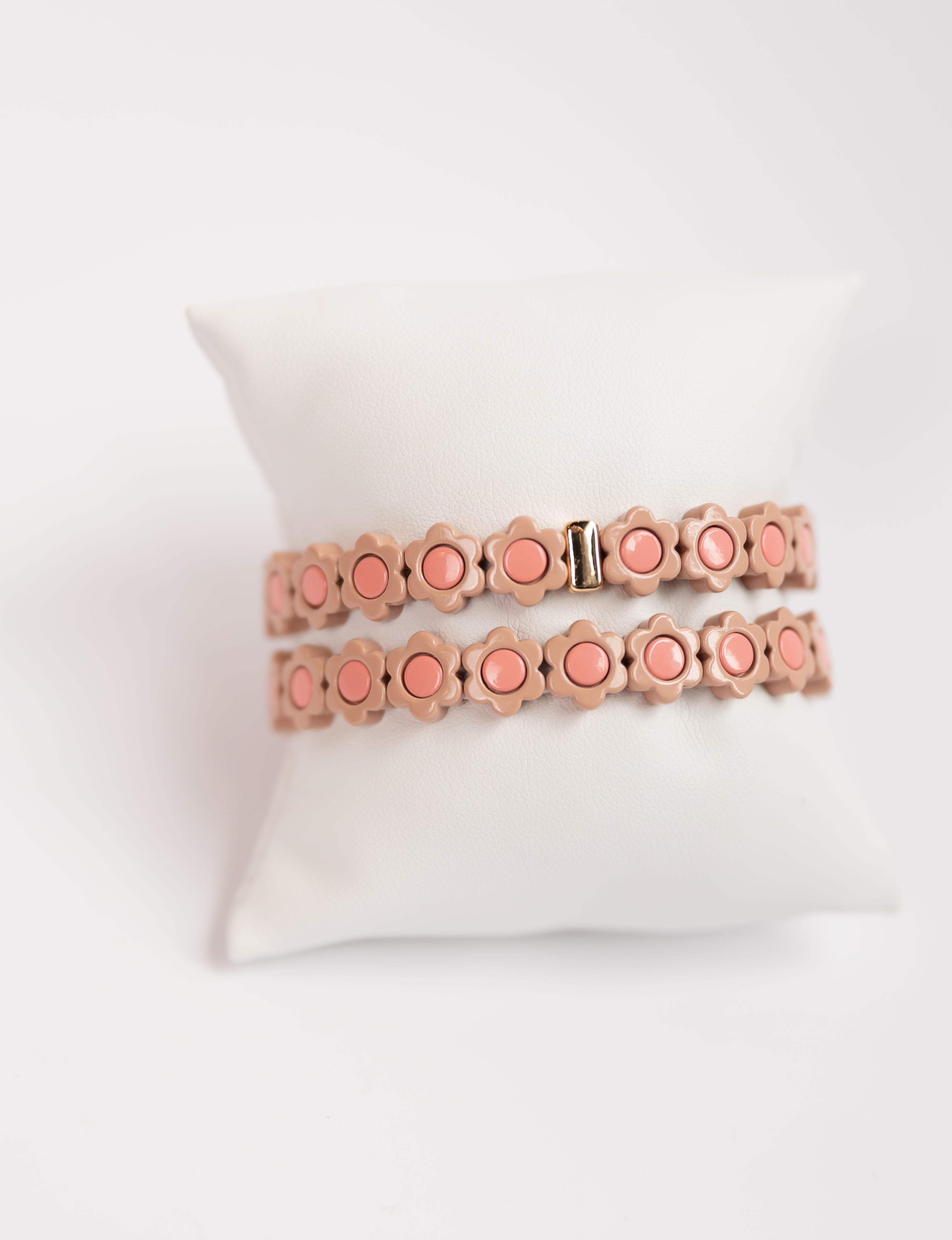 Mauve Flower Tila Bracelet