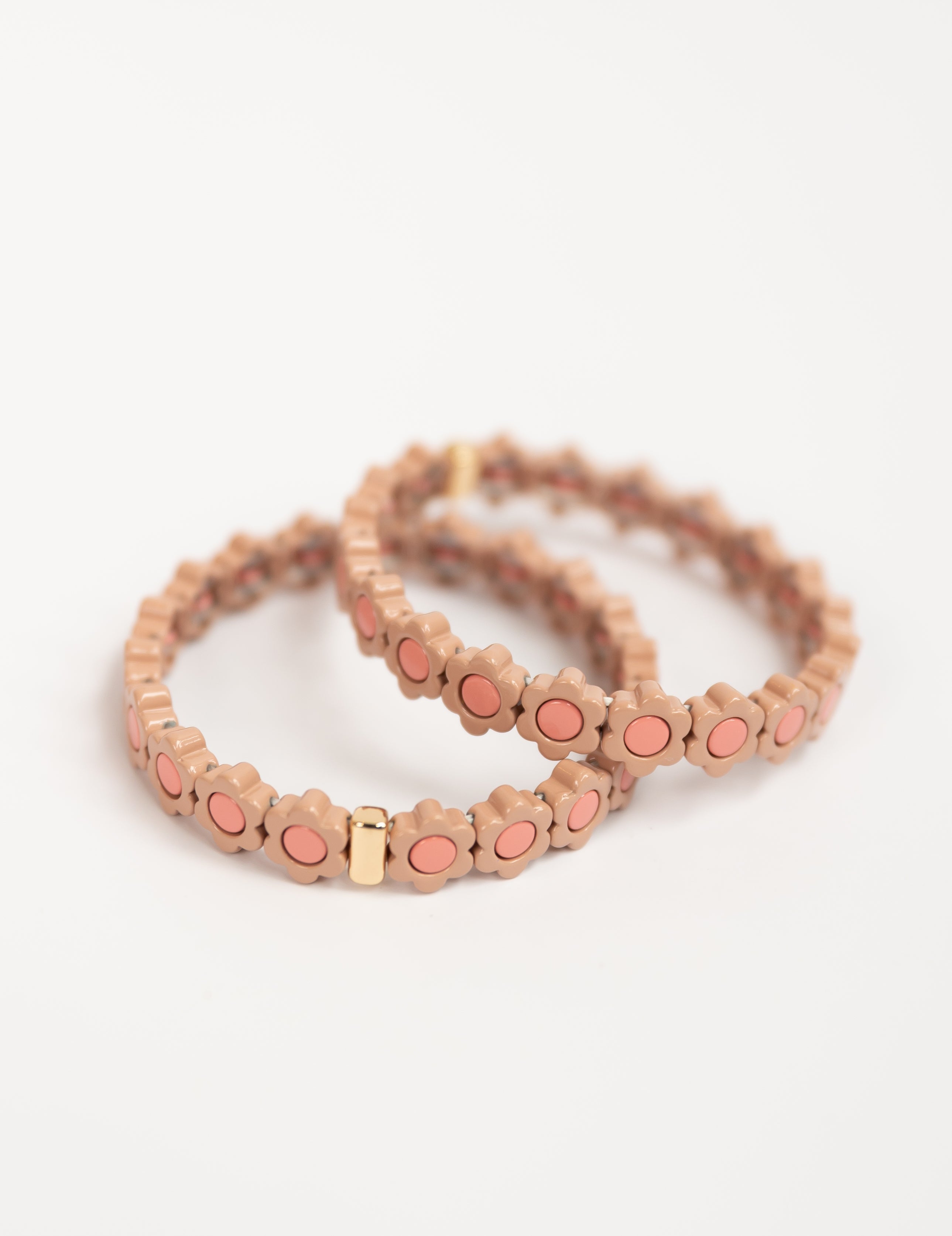 Mauve Flower Tila Bracelet