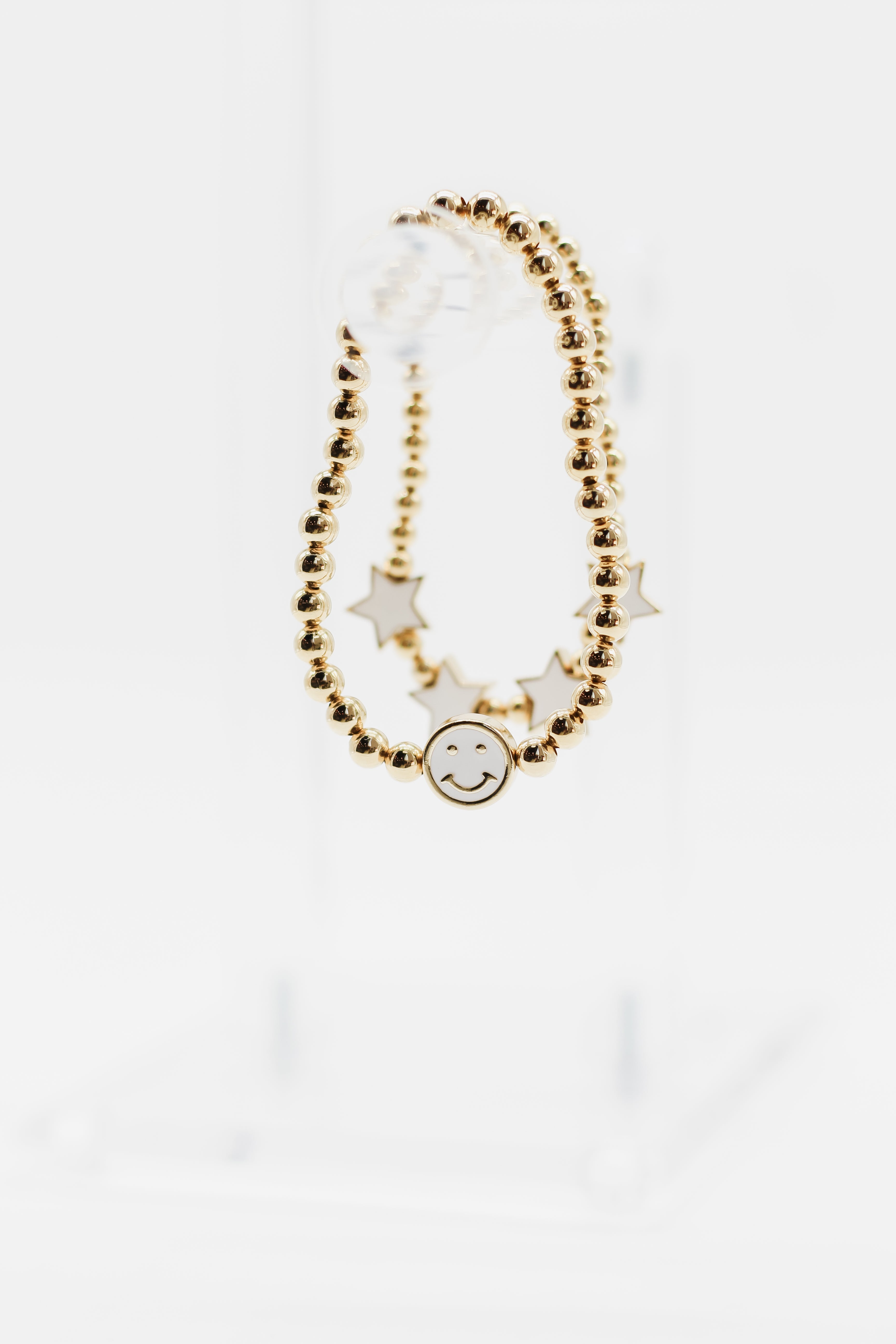 14k Gold Filled Enamel Charm Bracelet