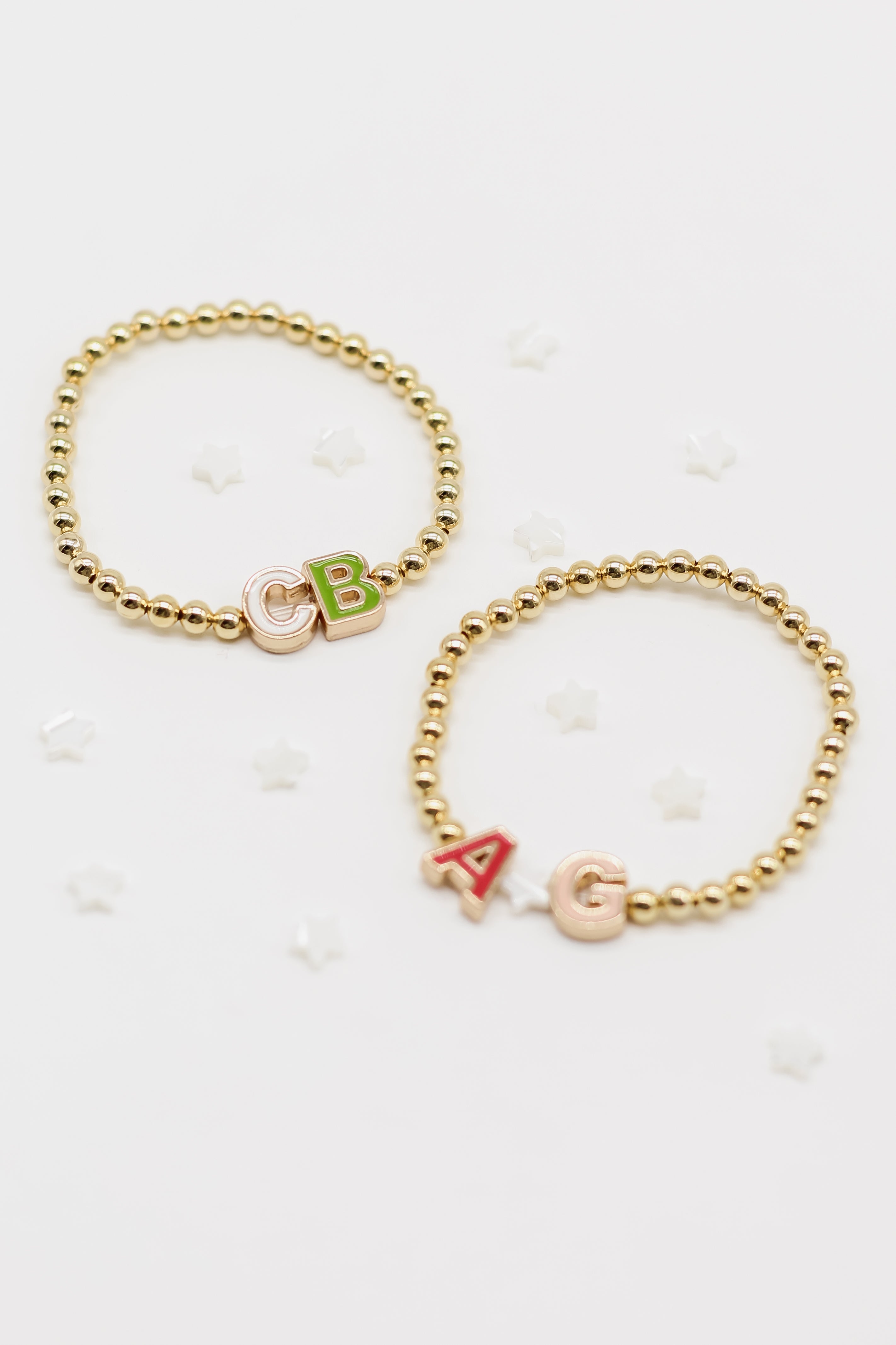 14k Gold Alphabet Bracelet