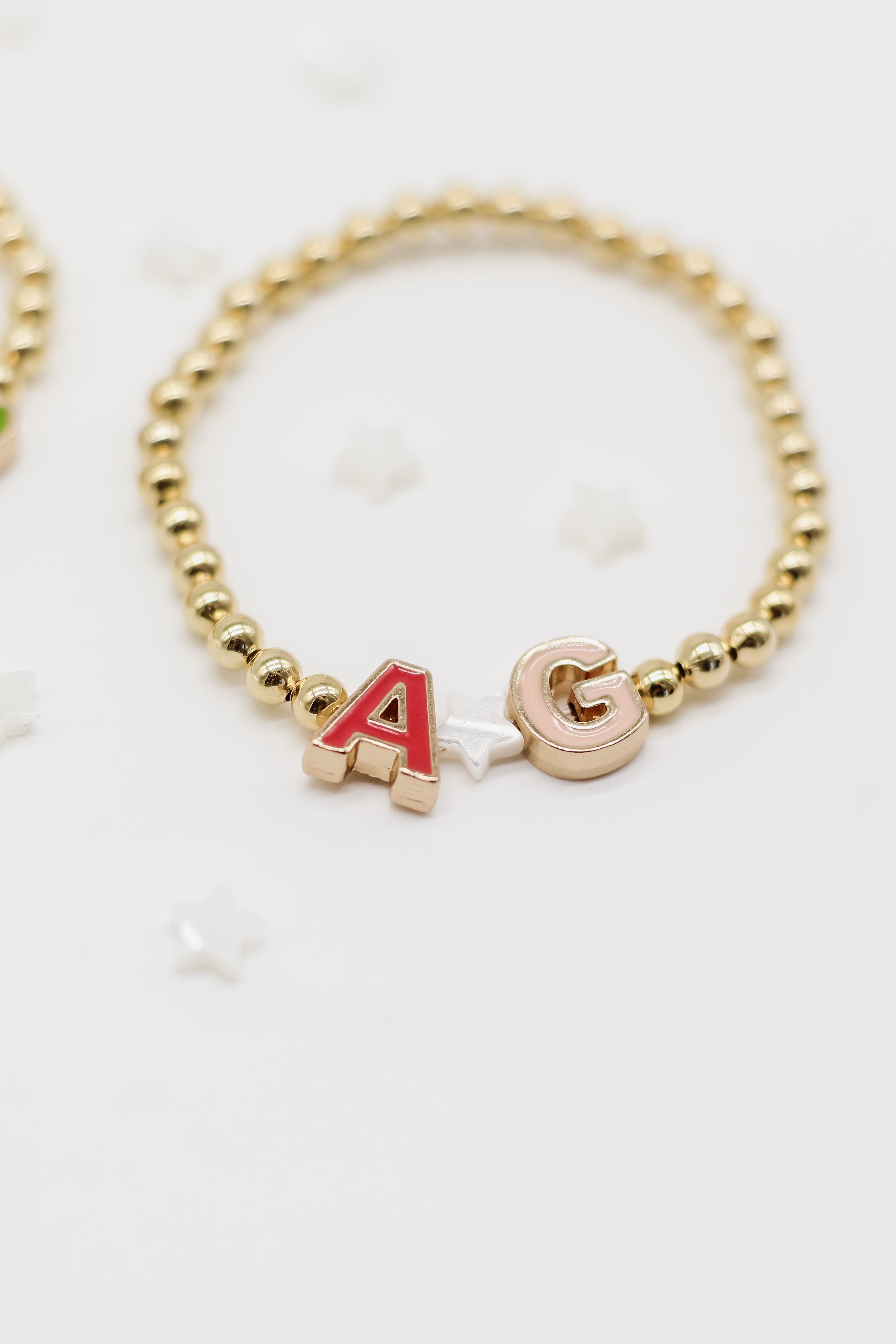 14k Gold Alphabet Bracelet