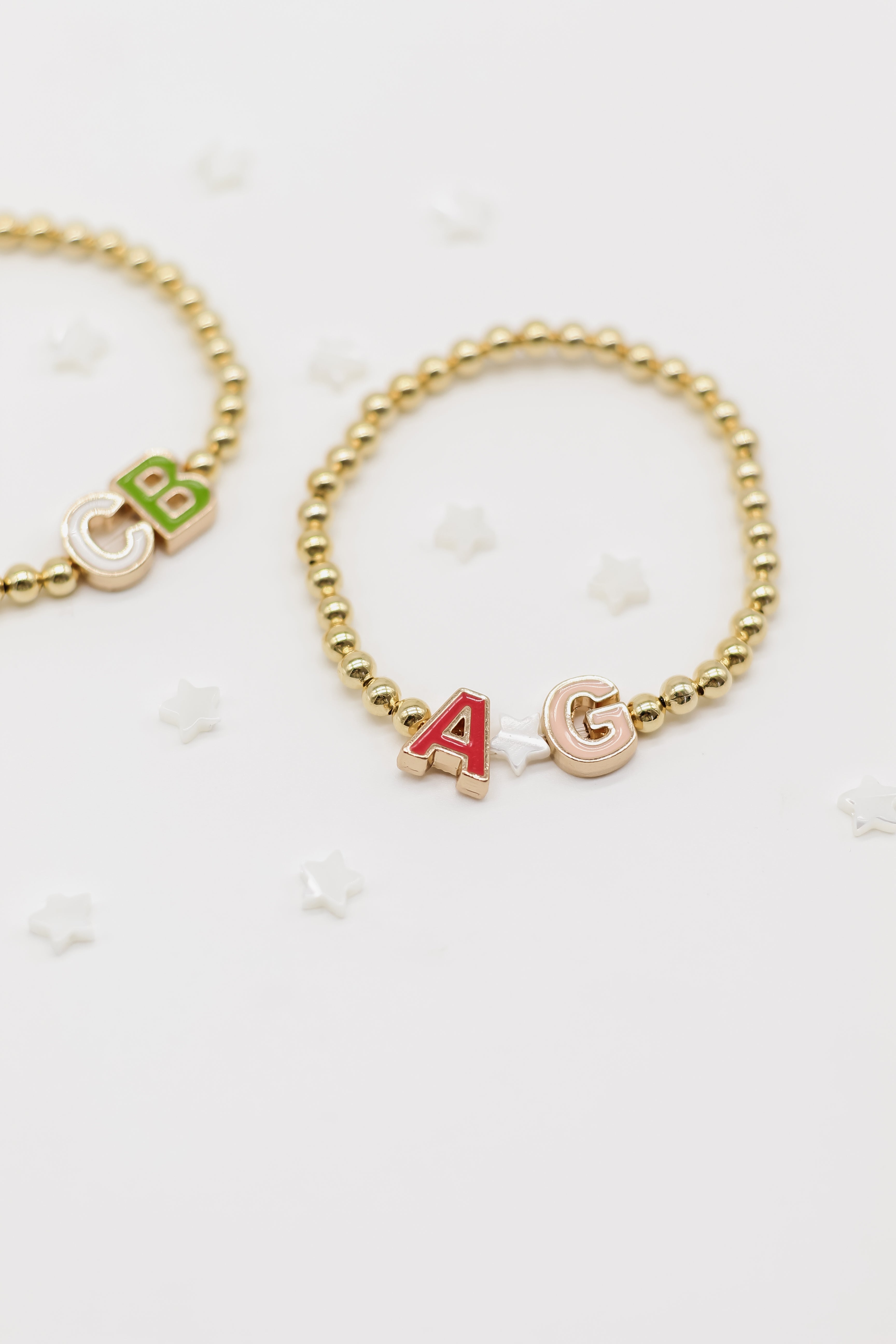 14k Gold Alphabet Bracelet