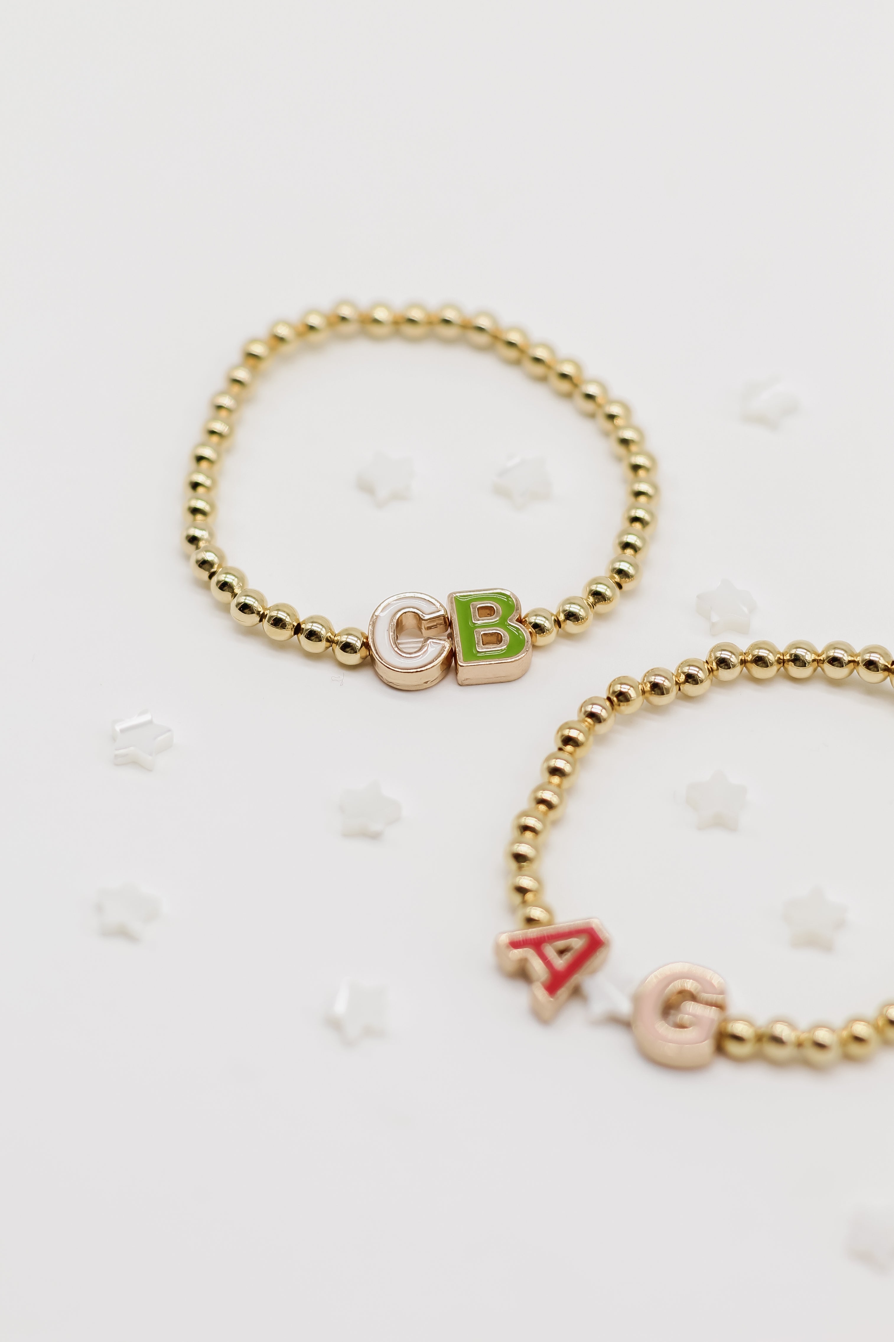14k Gold Alphabet Bracelet