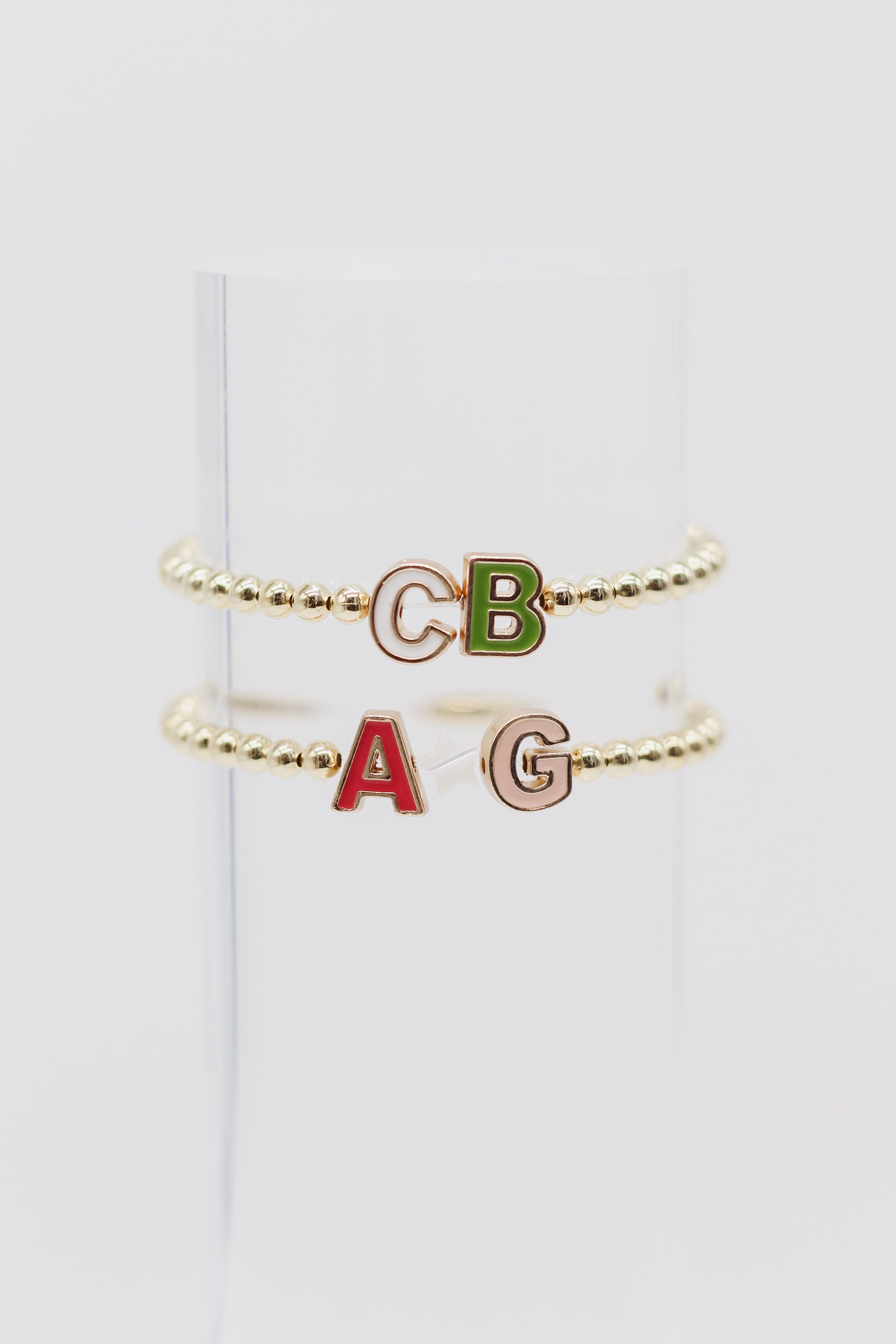 14k Gold Alphabet Bracelet