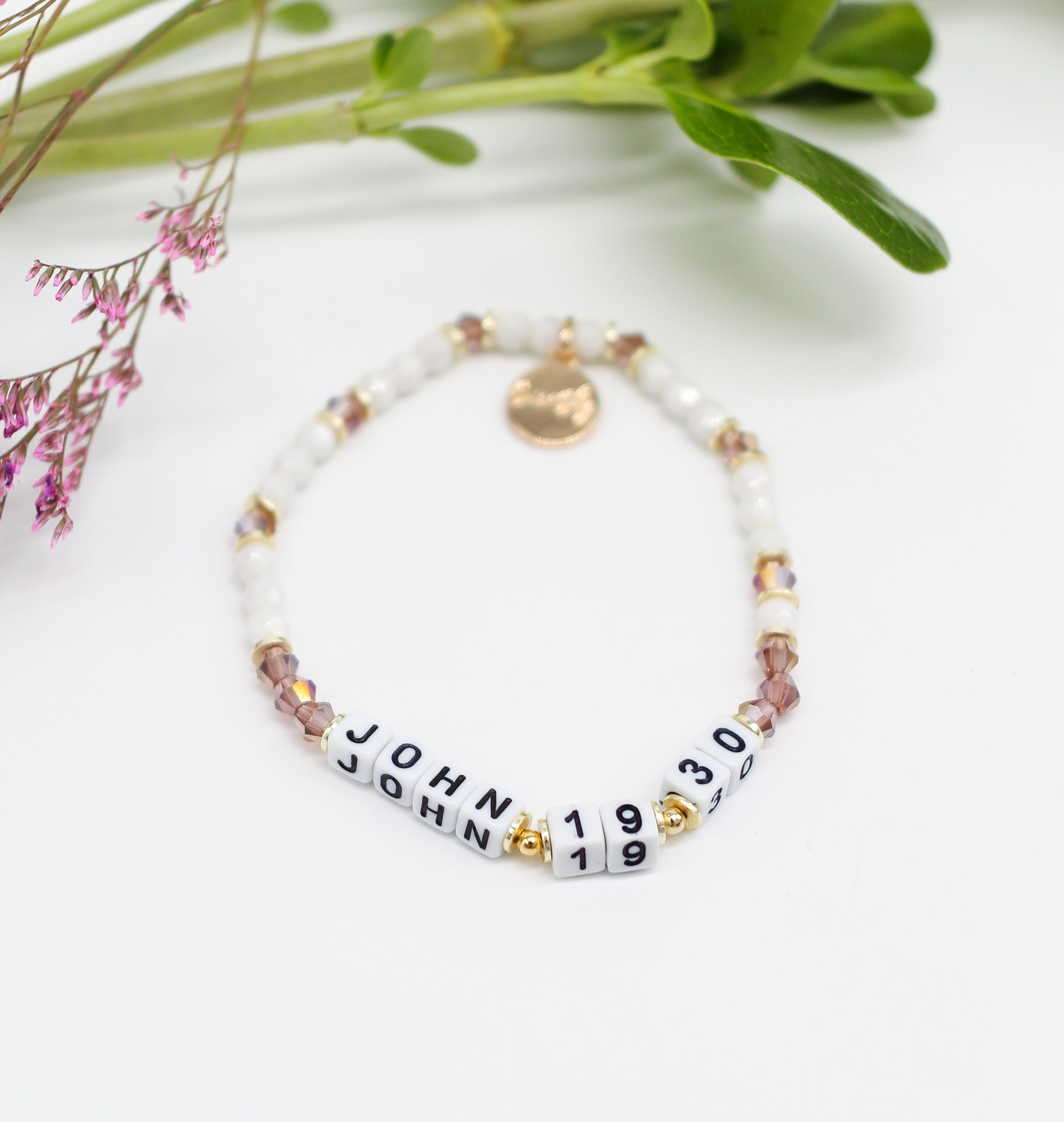 Seed Bead Bible Verse Bracelet