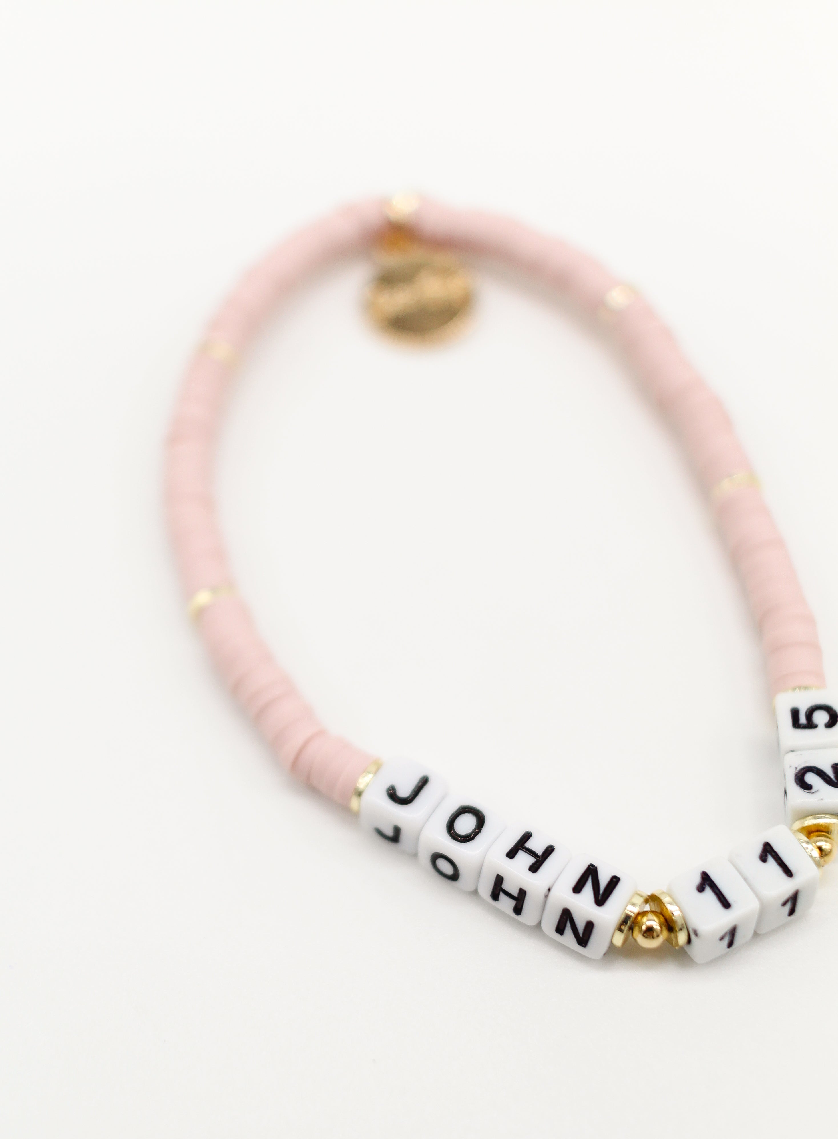 Mini Heishi Bible Verse Bracelet