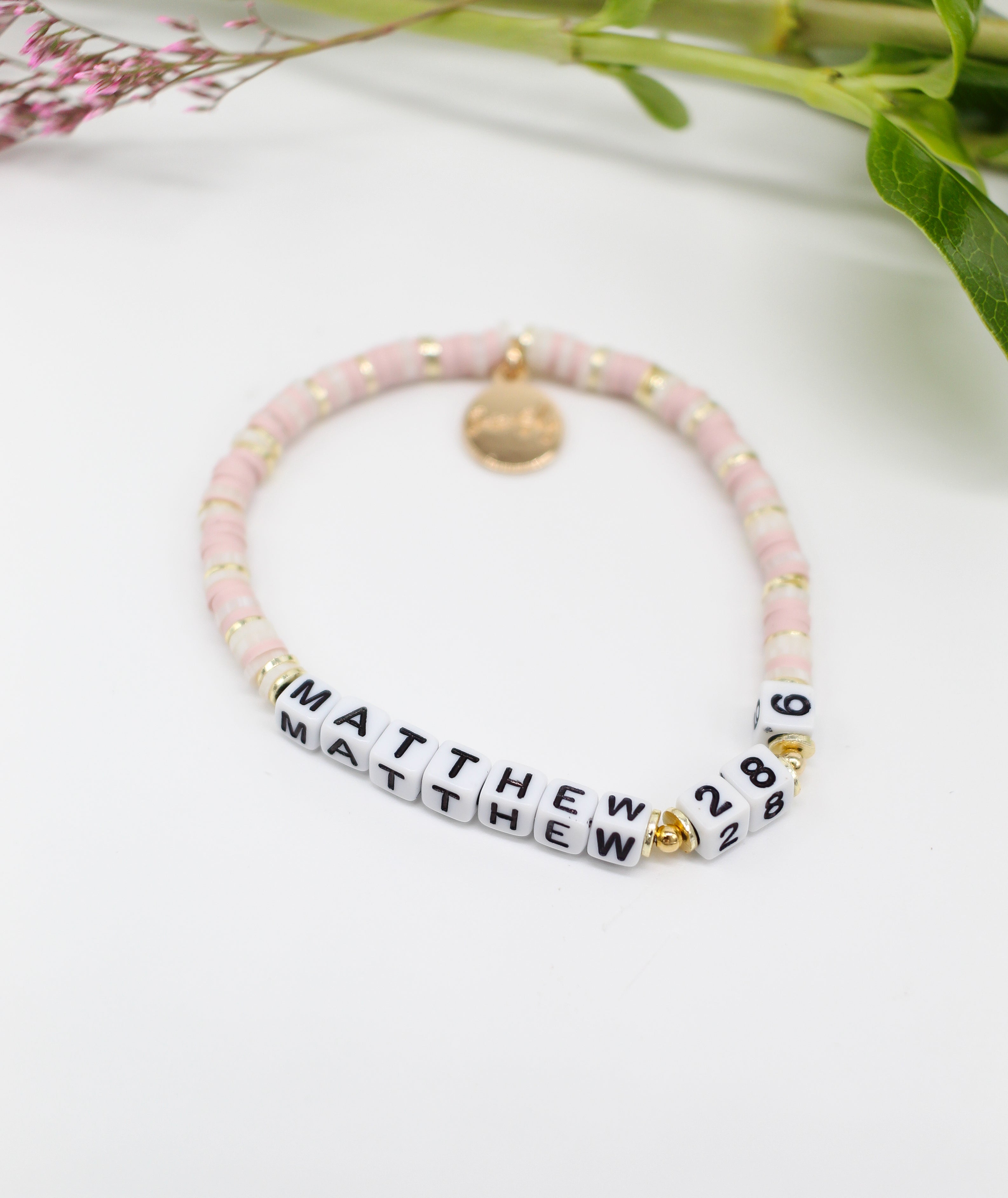 Mini Cocktail Bible Verse Bracelet