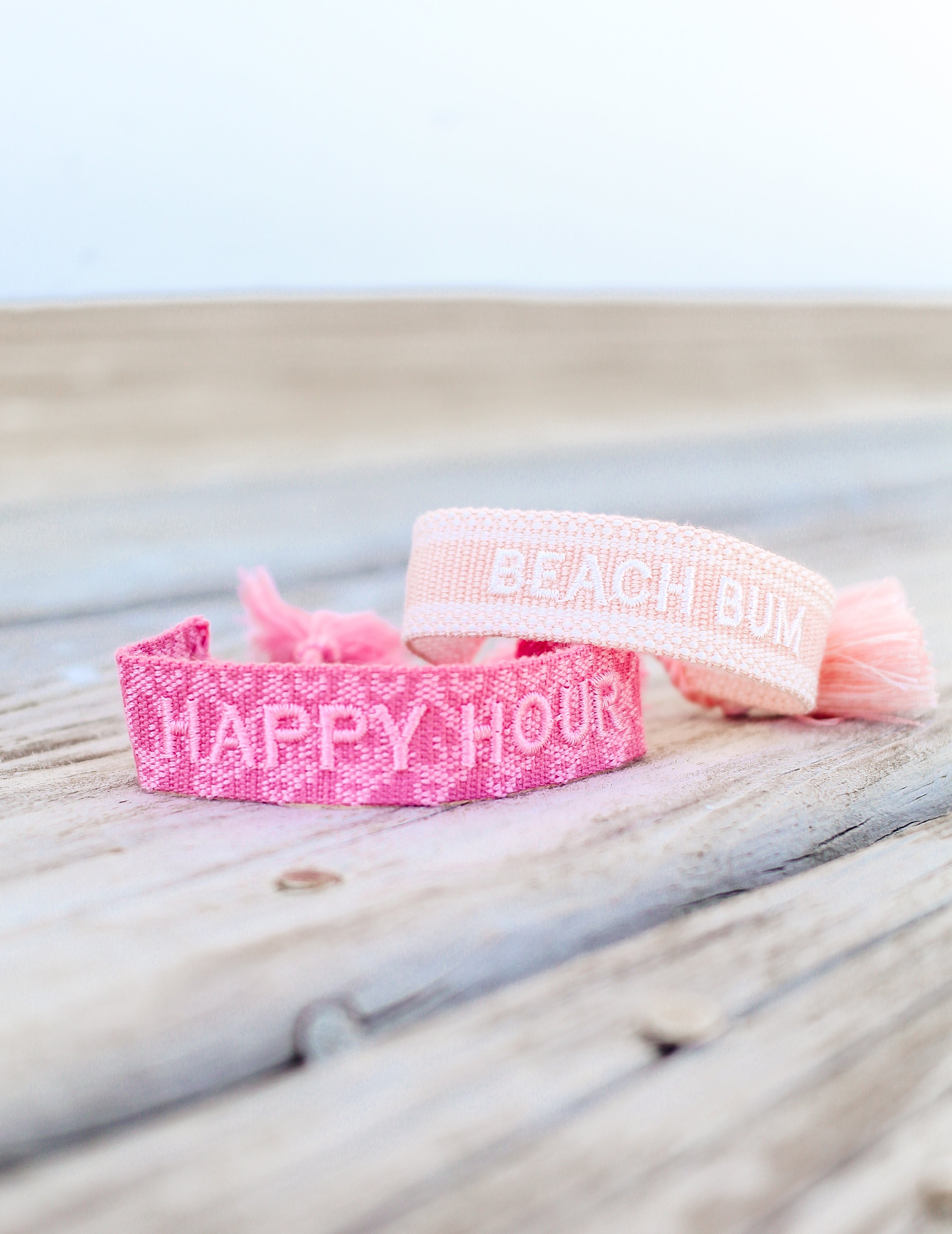 Beach Bum Embroidered Bracelet