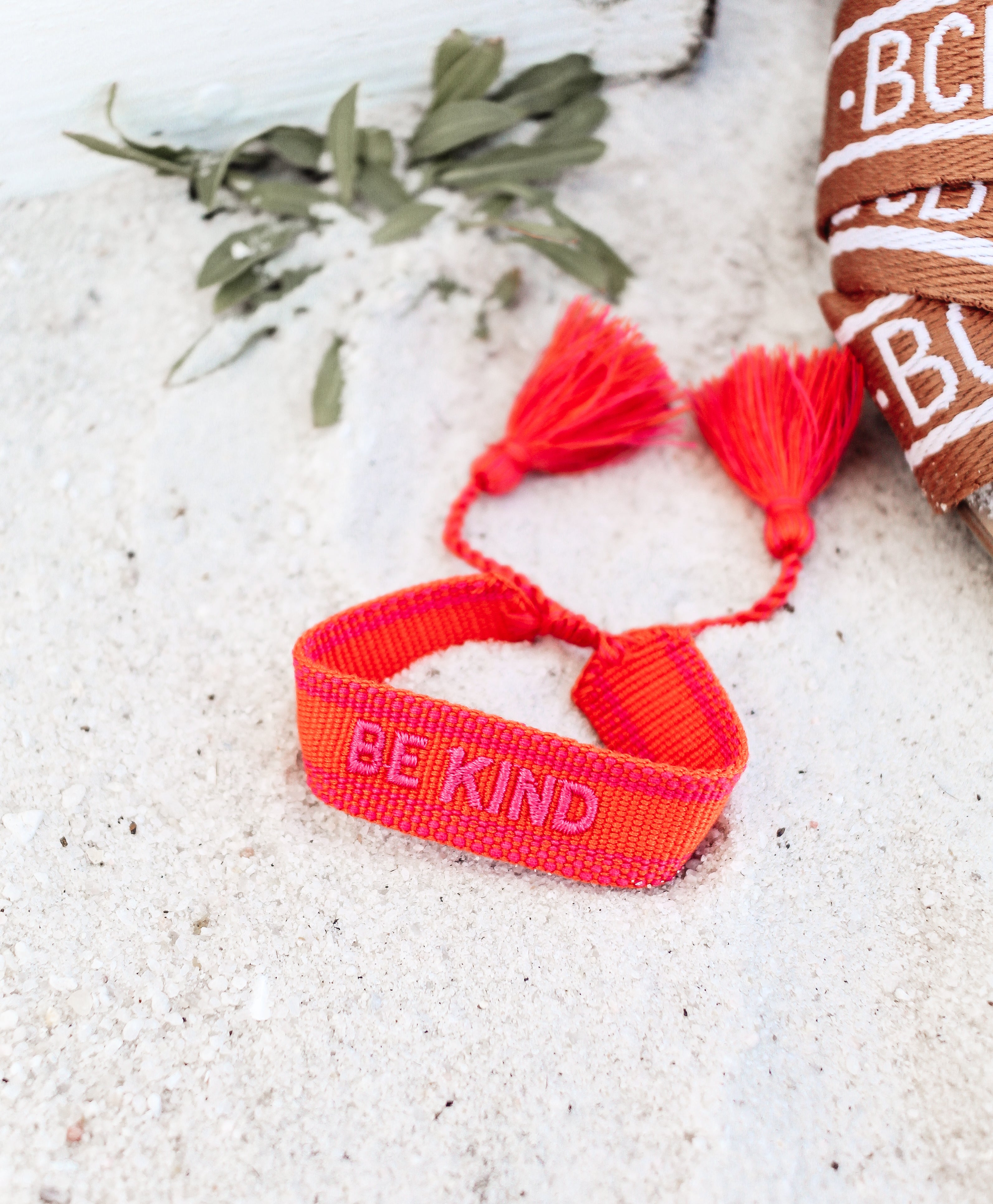Be Kind Embroidered Bracelet