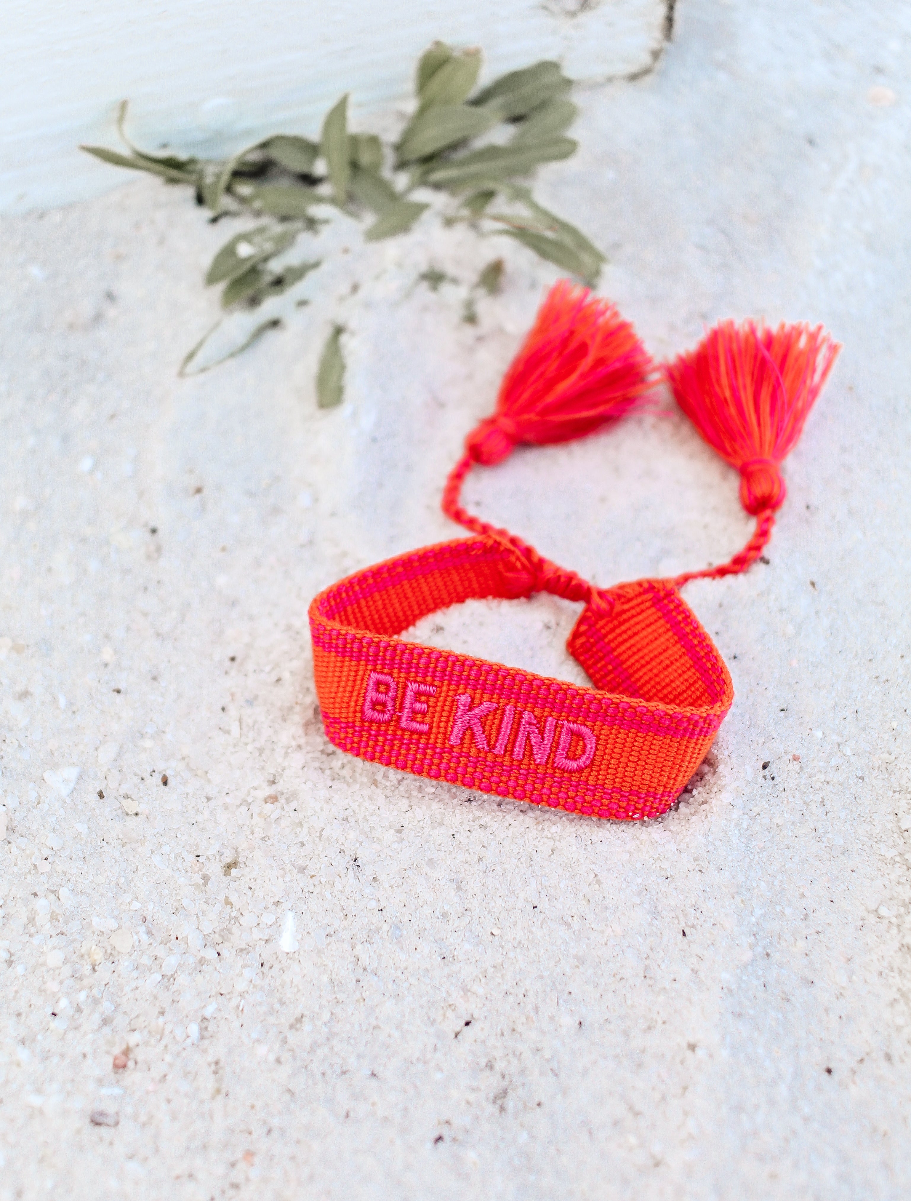 Be Kind Embroidered Bracelet