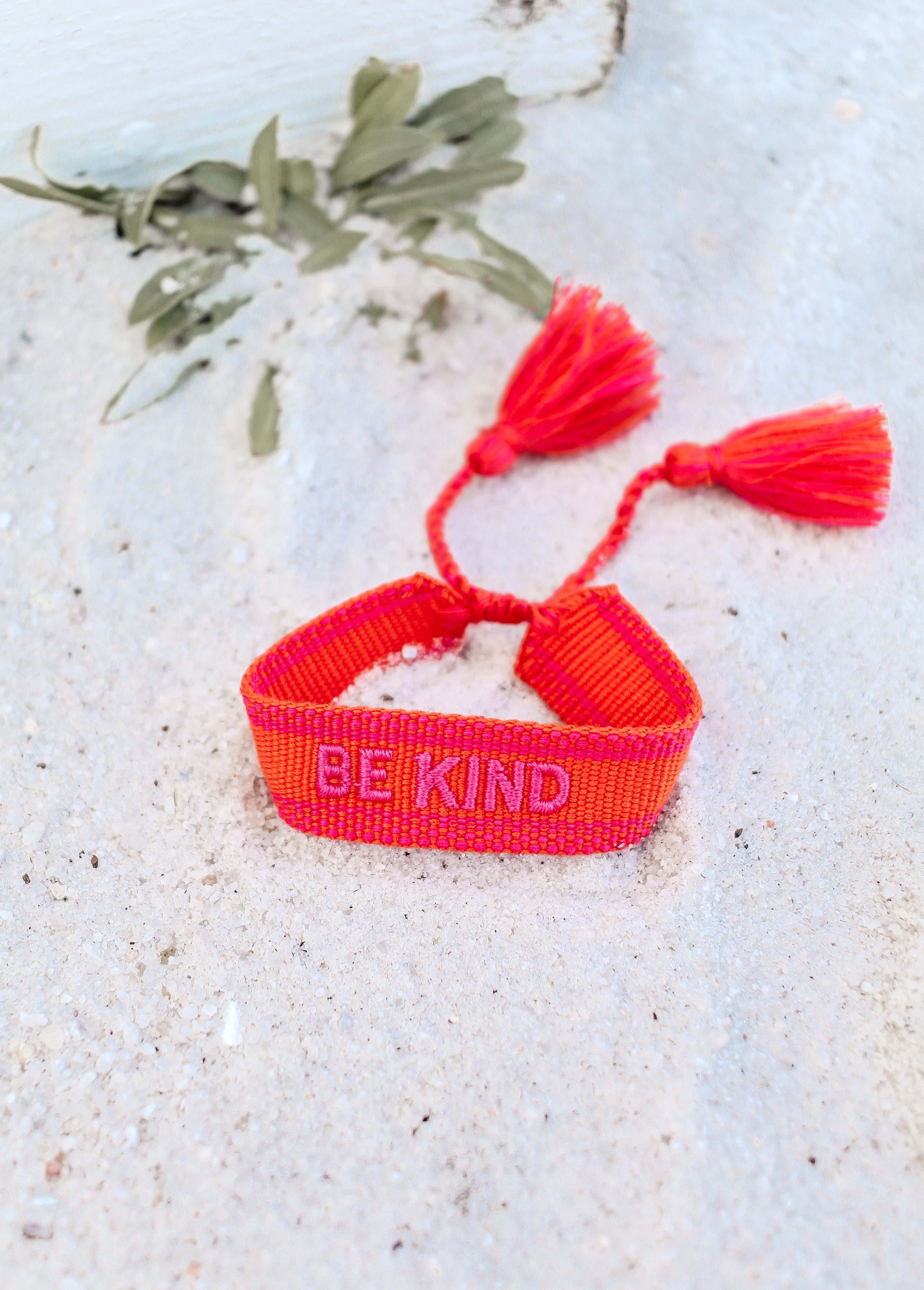 Be Kind Embroidered Bracelet