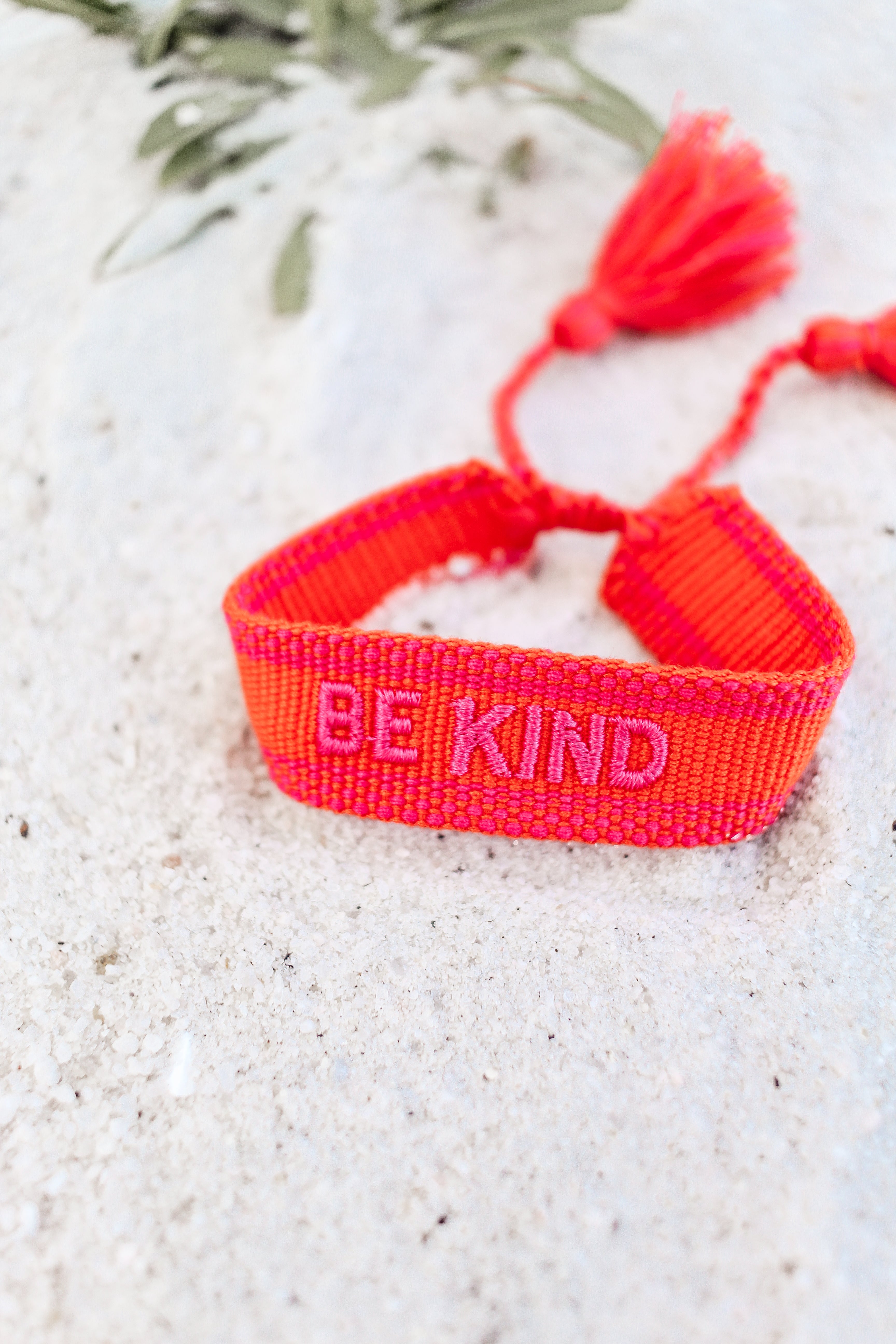 Be Kind Embroidered Bracelet