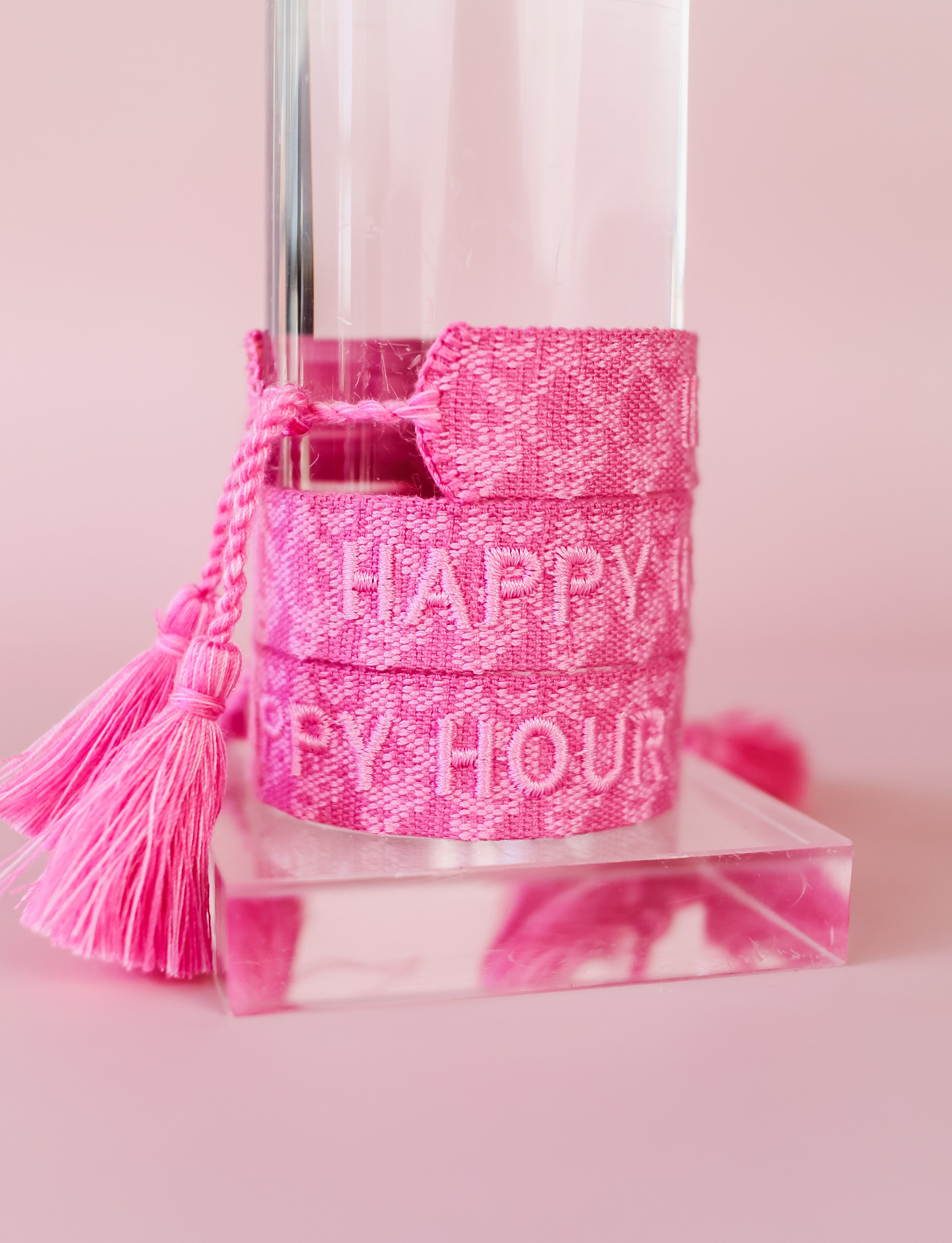 Happy Hour Embroidered Bracelet