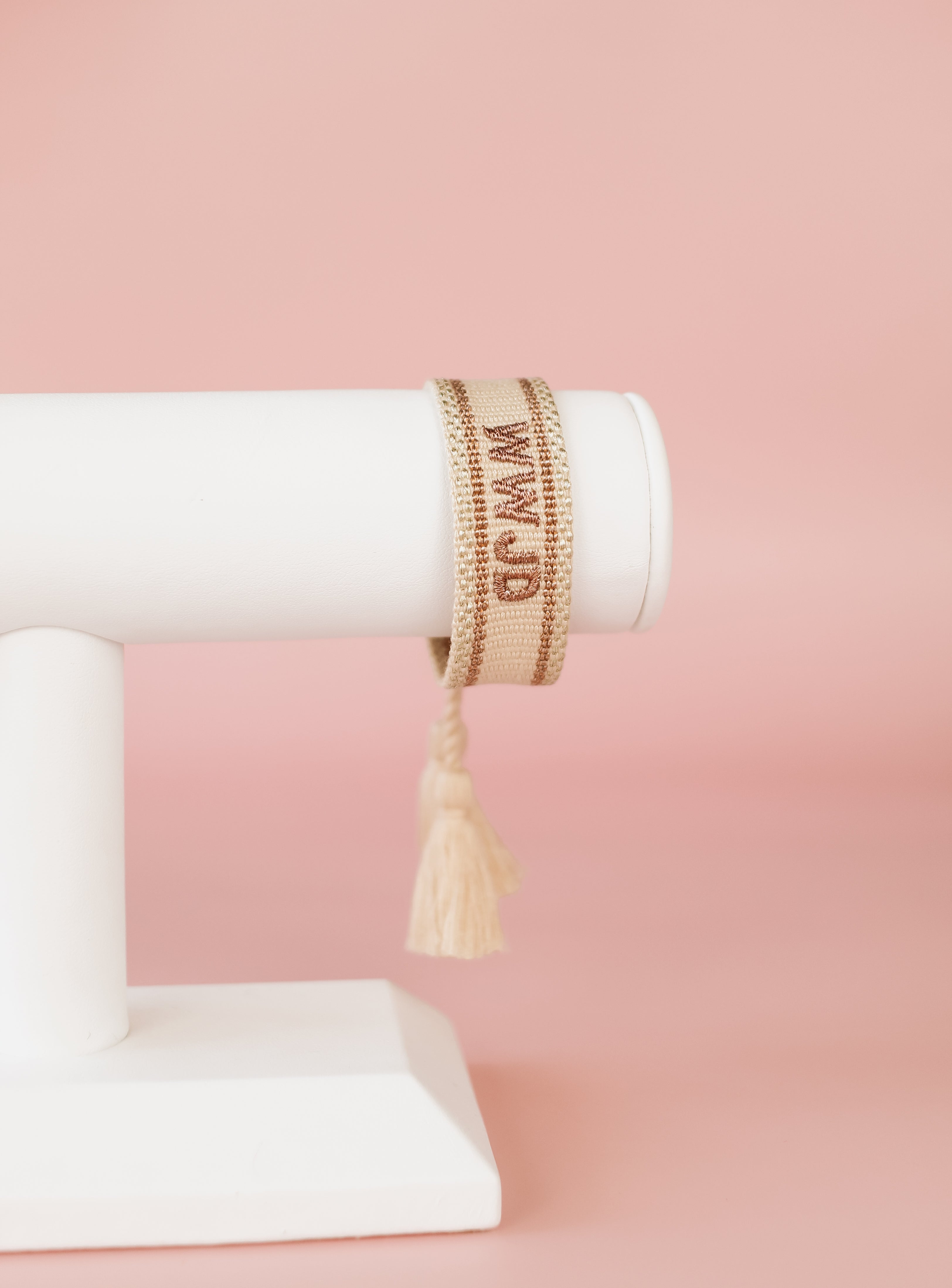 WWJD Embroidered Bracelet