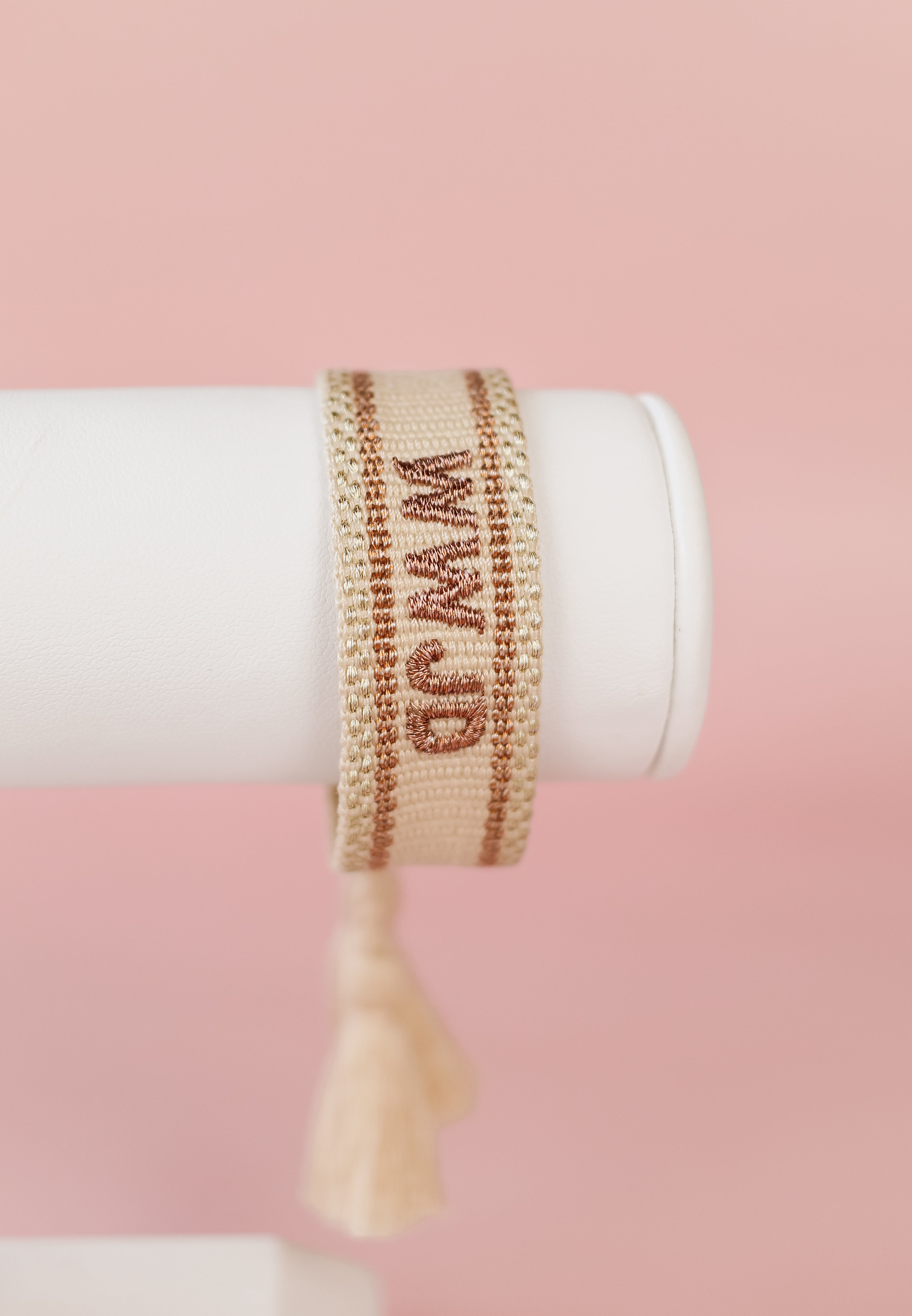 WWJD Embroidered Bracelet