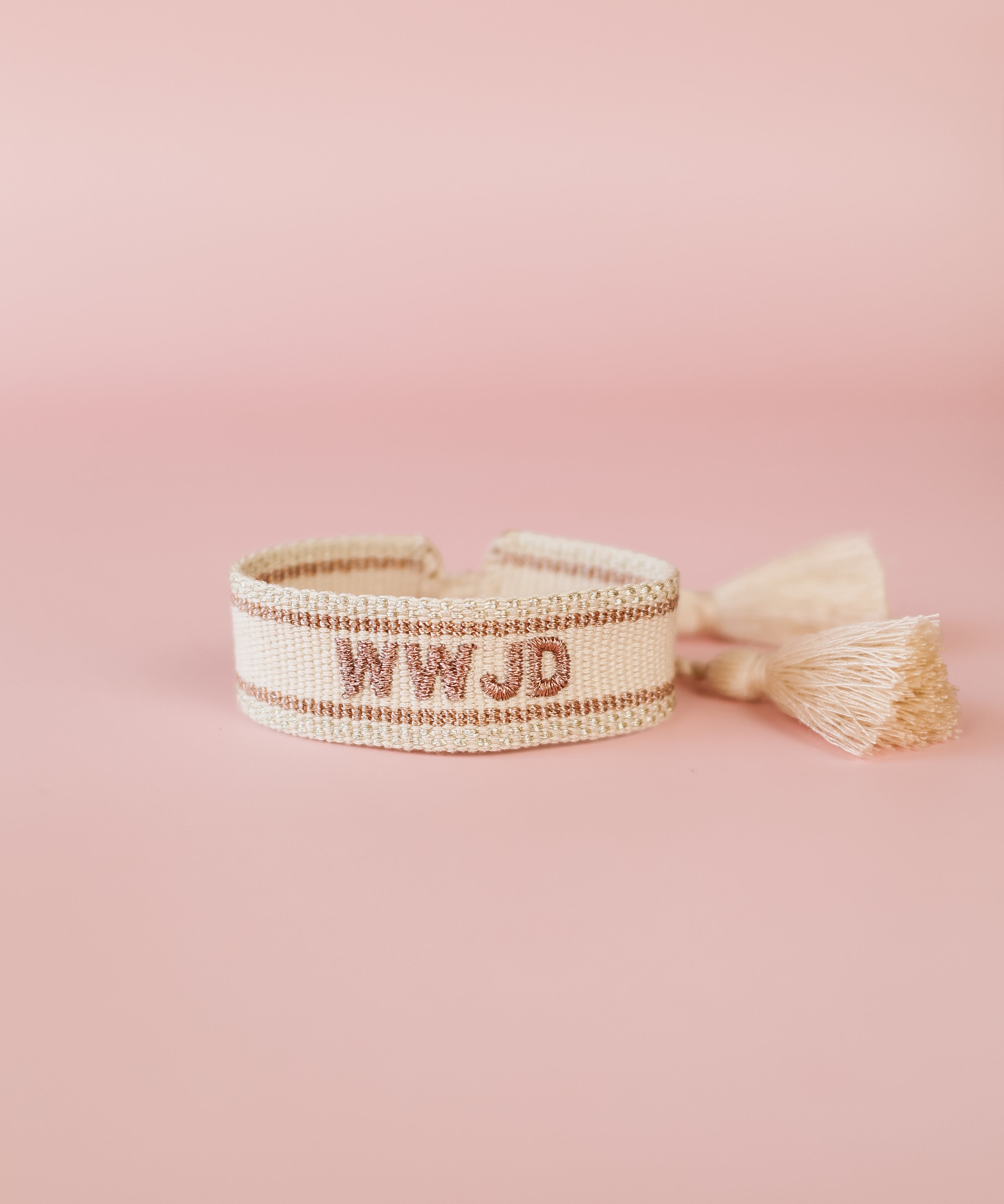 WWJD Embroidered Bracelet