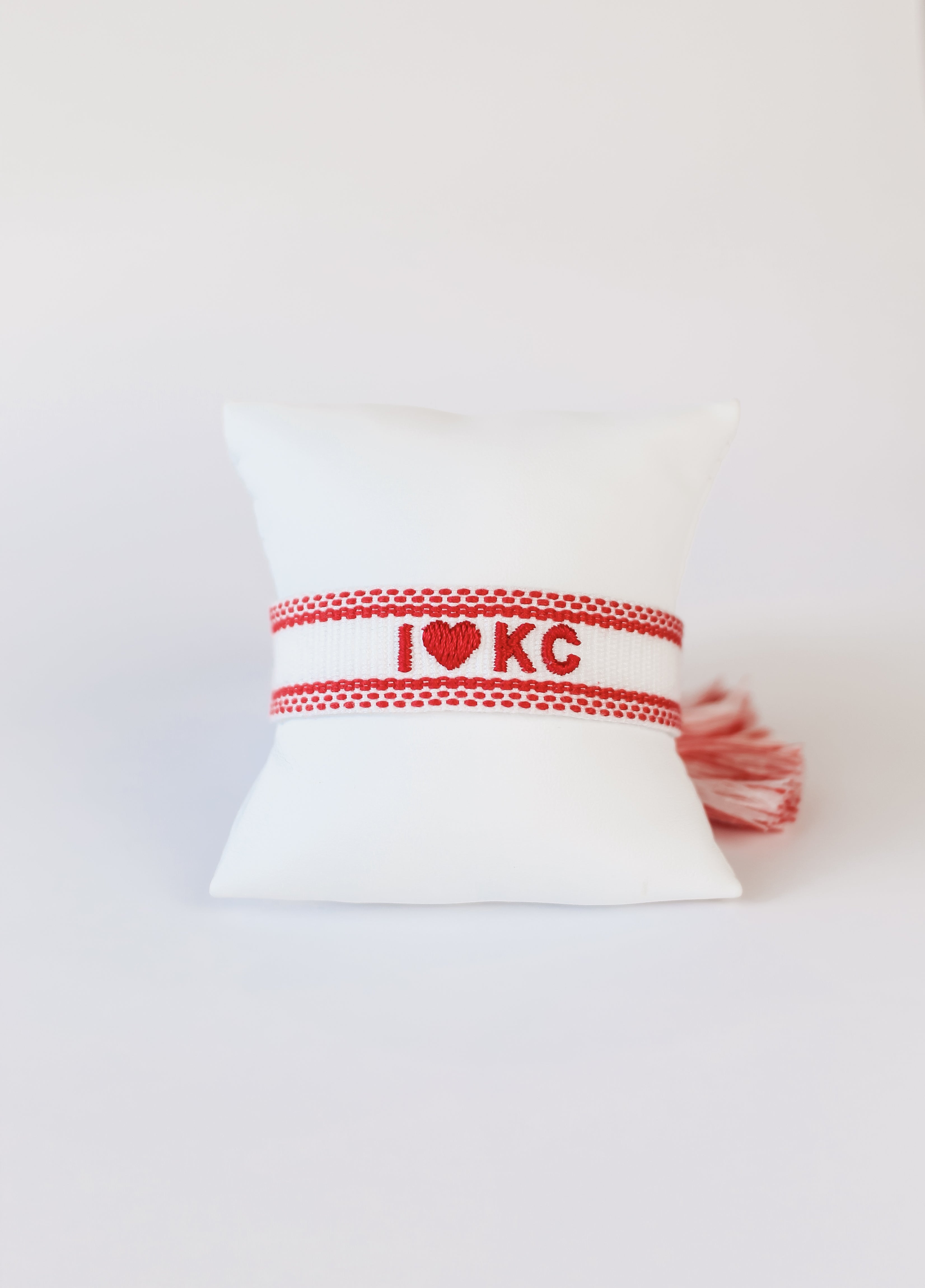 I Heart KC Embroidered Bracelet