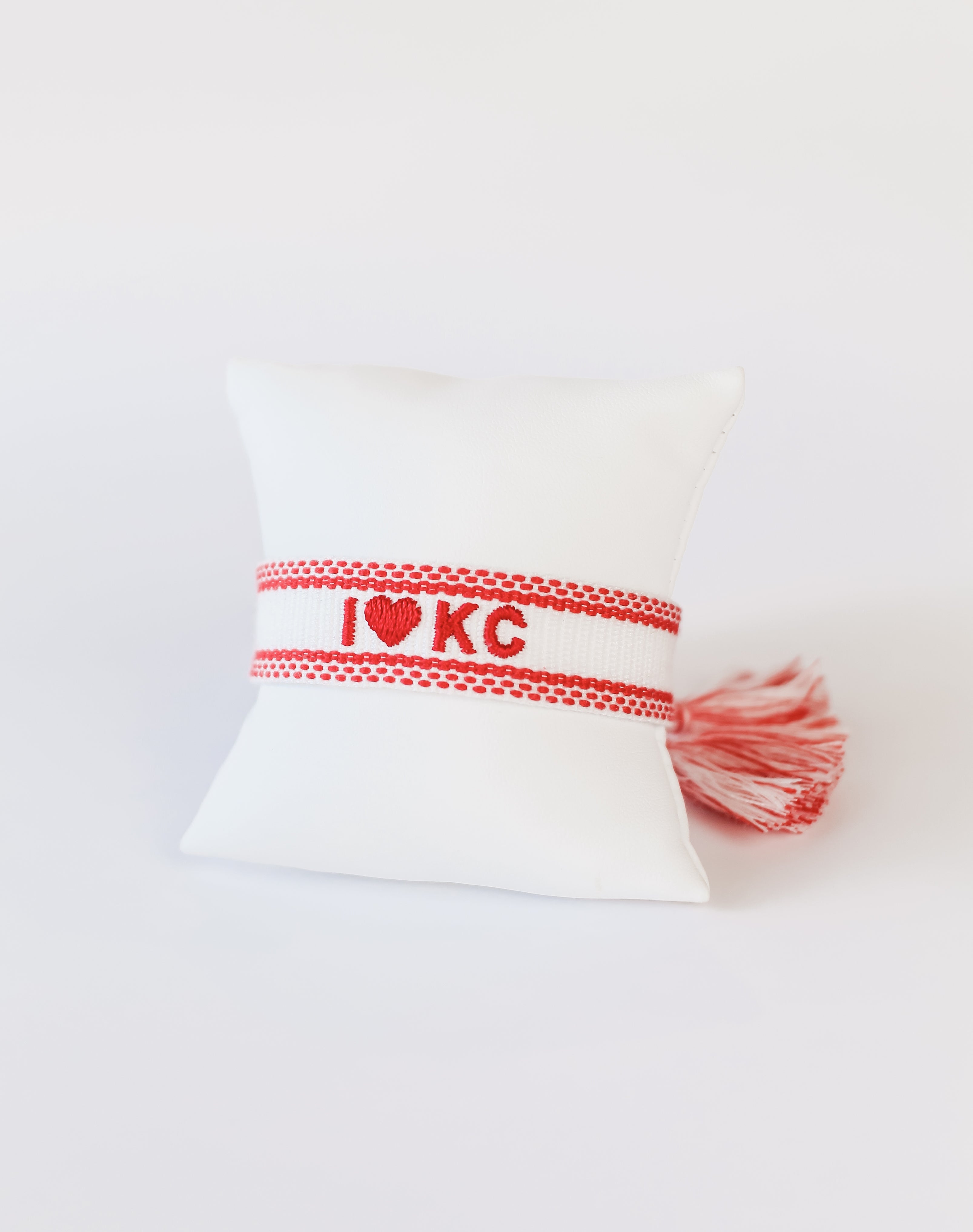 I Heart KC Embroidered Bracelet