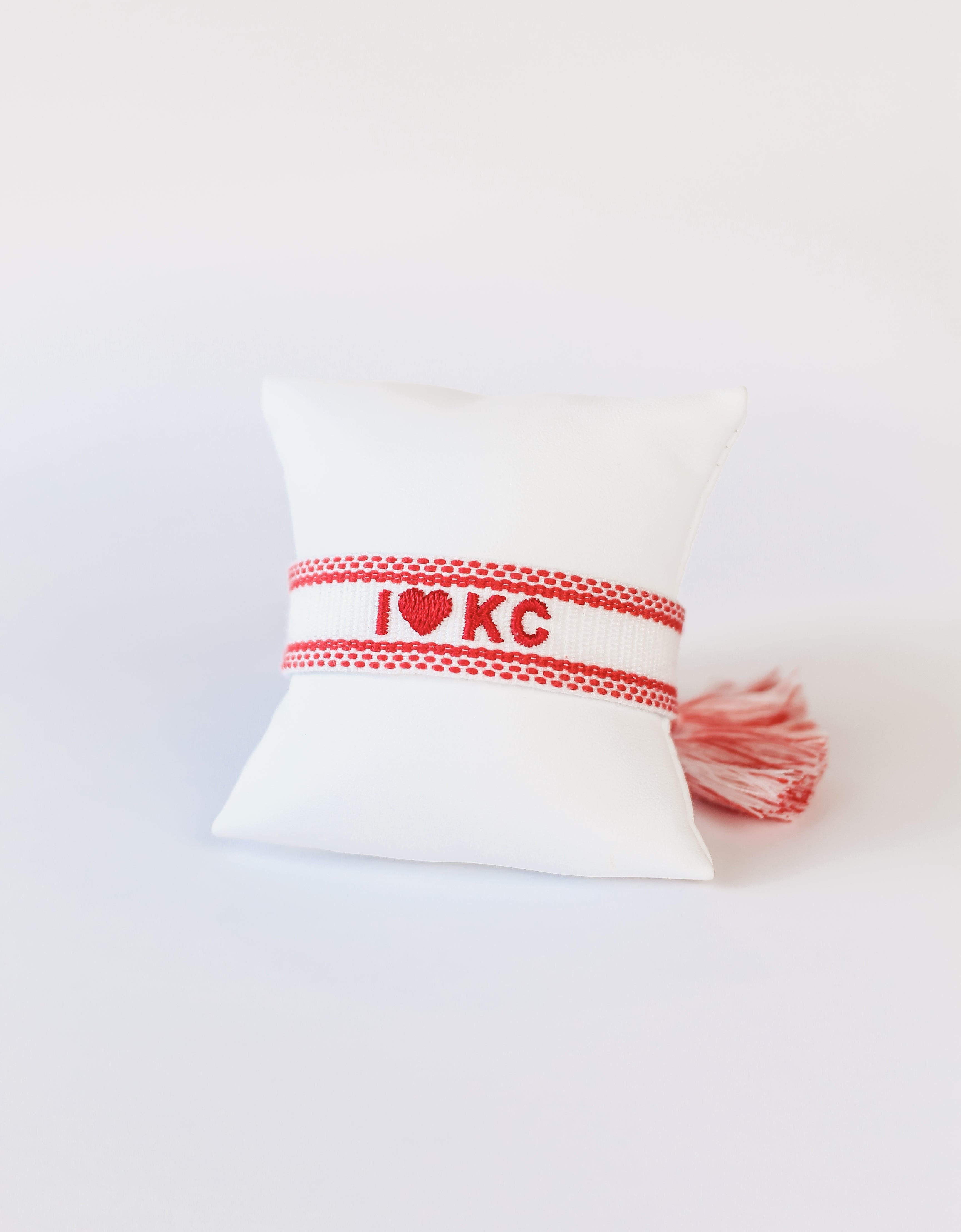 I Heart KC Embroidered Bracelet