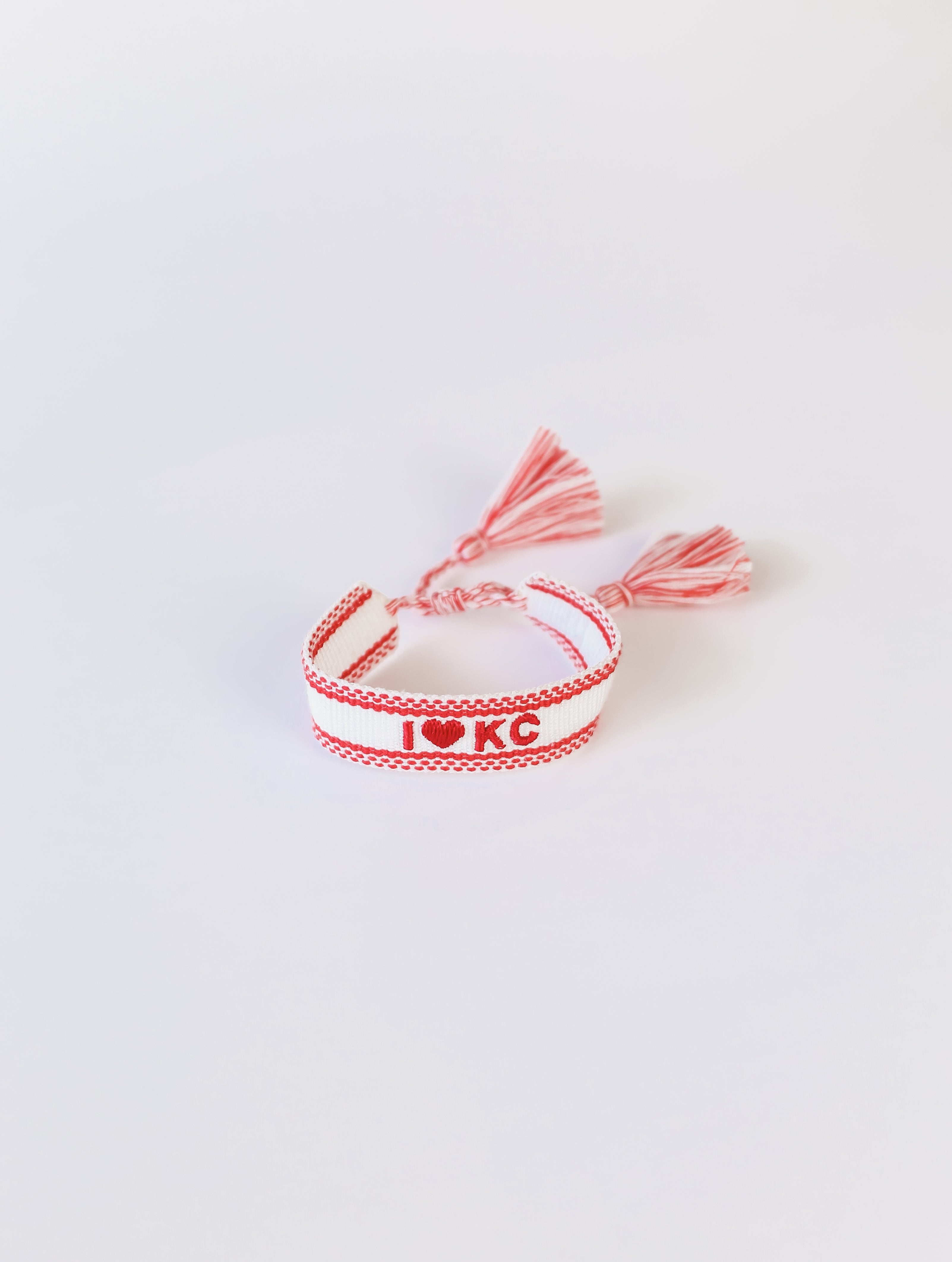 I Heart KC Embroidered Bracelet