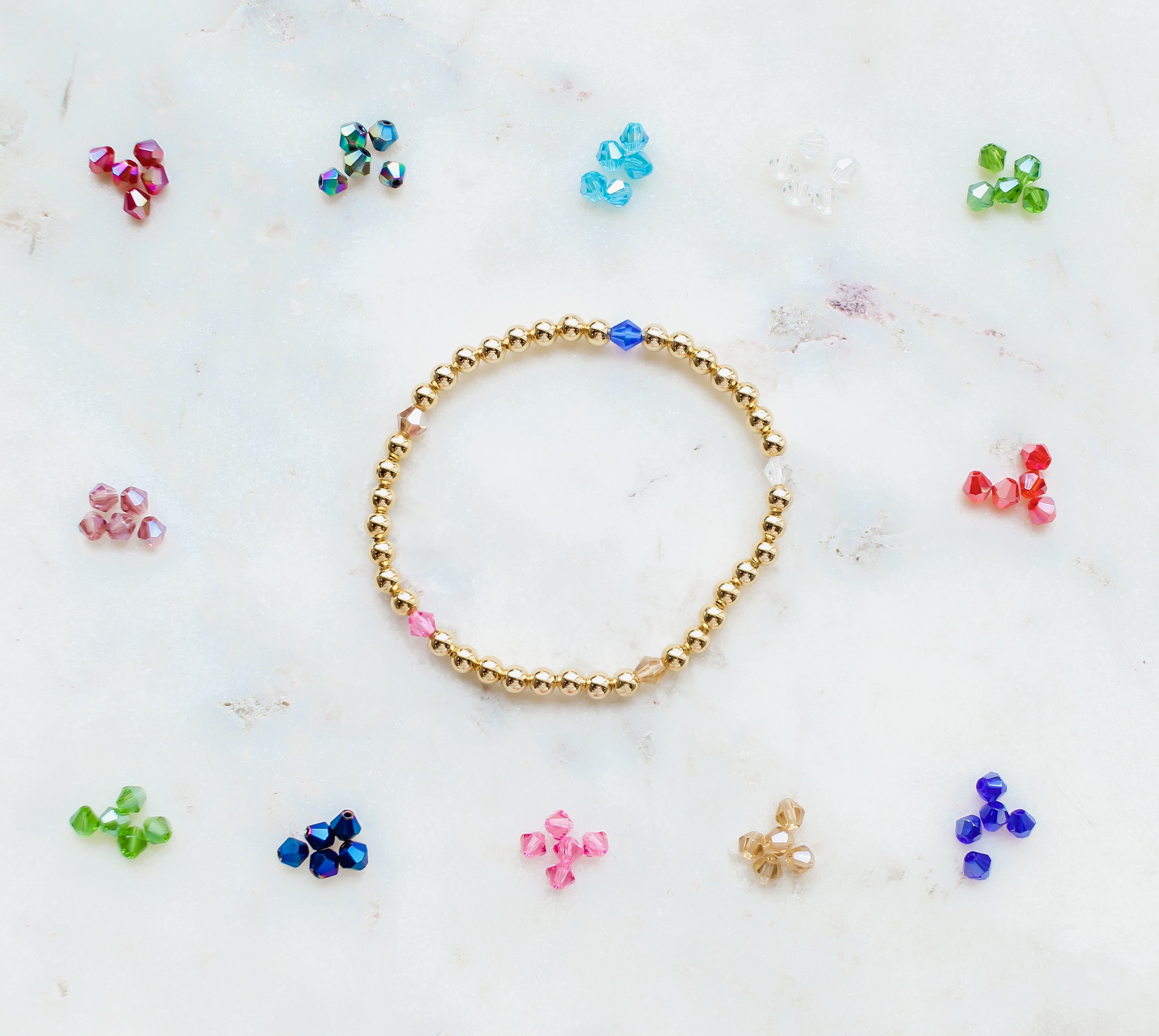 14k Gold Filled Birthstone Bracelet