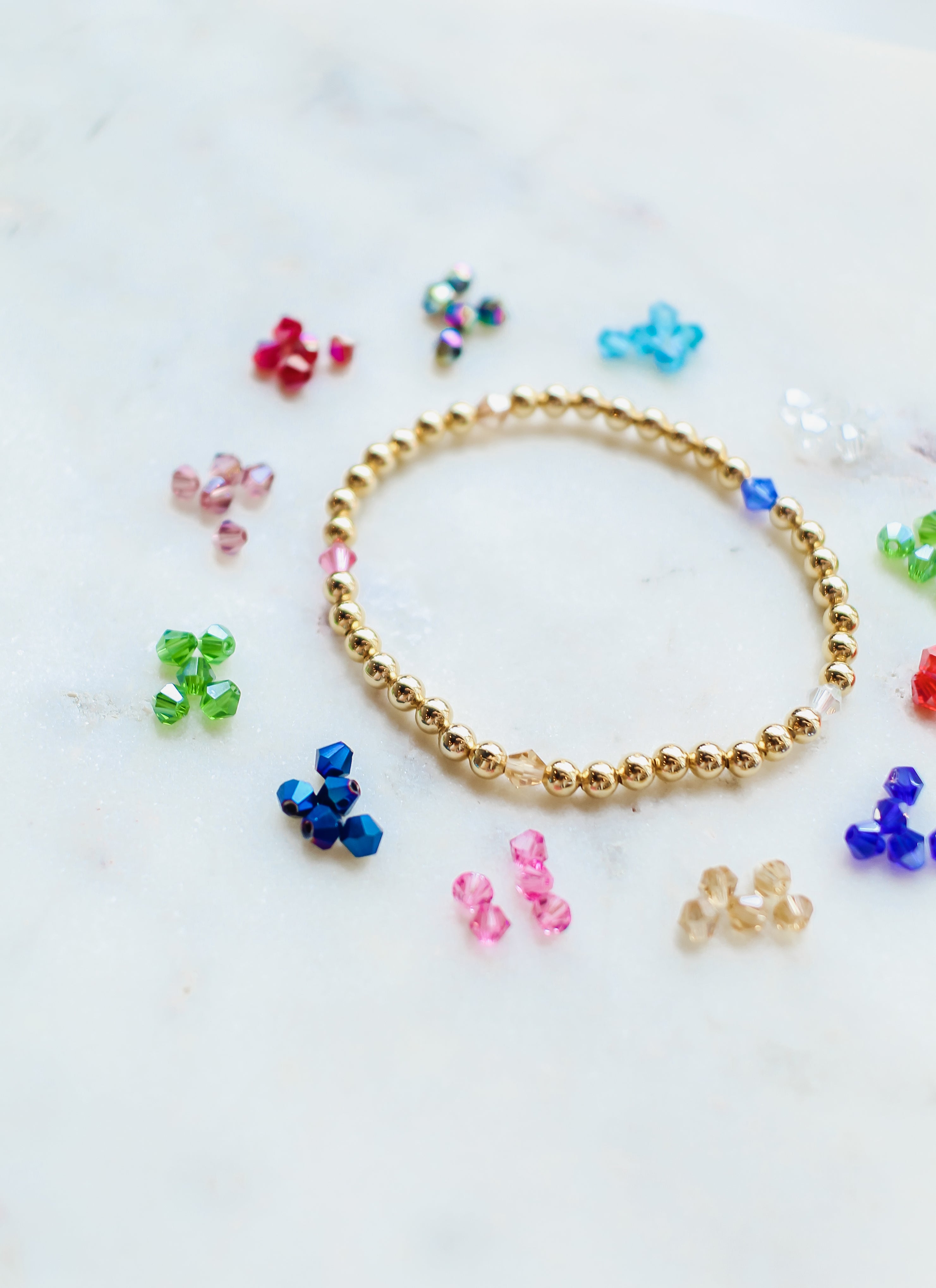 14k Gold Filled Birthstone Bracelet