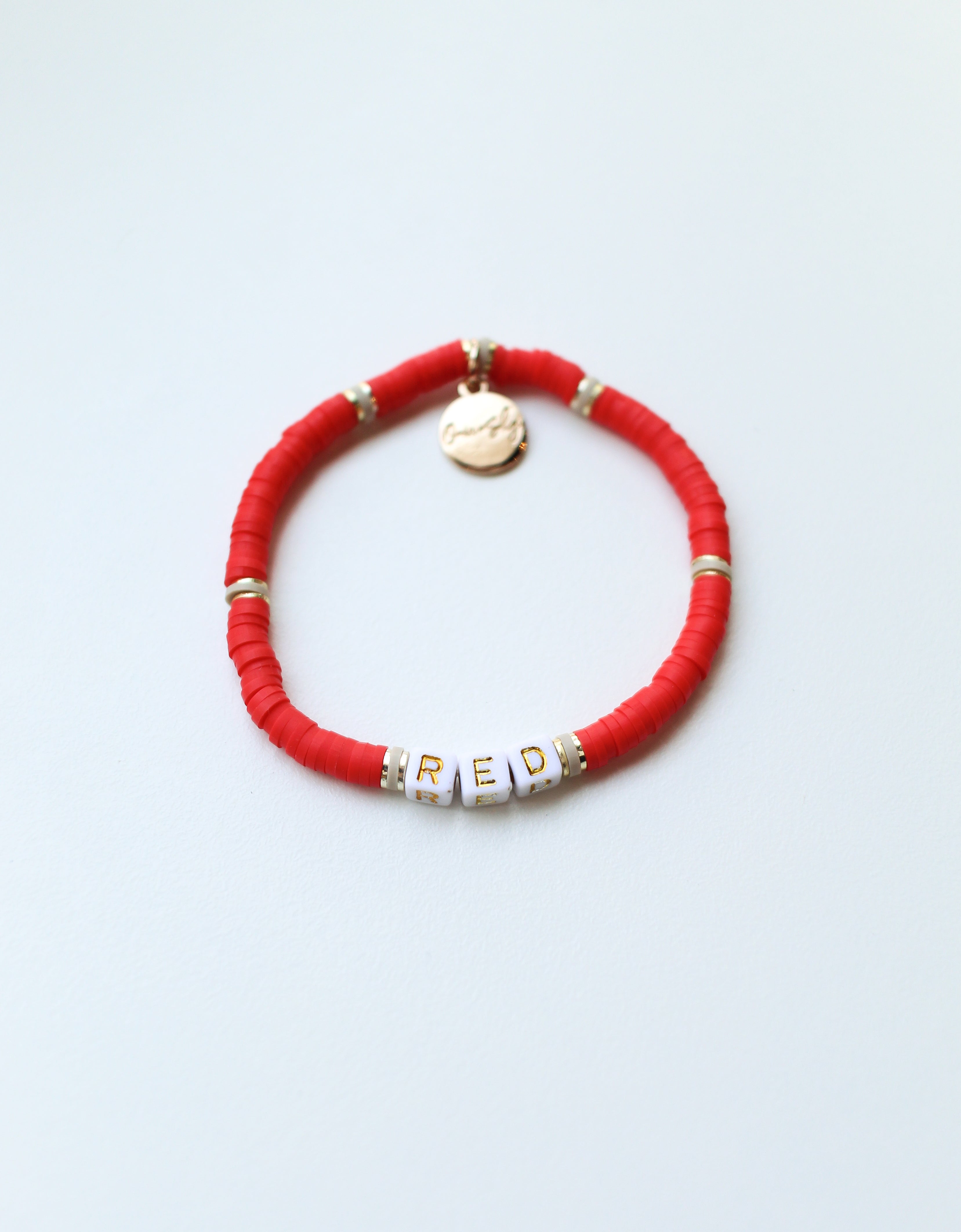 Red Mini Heishi Bracelet