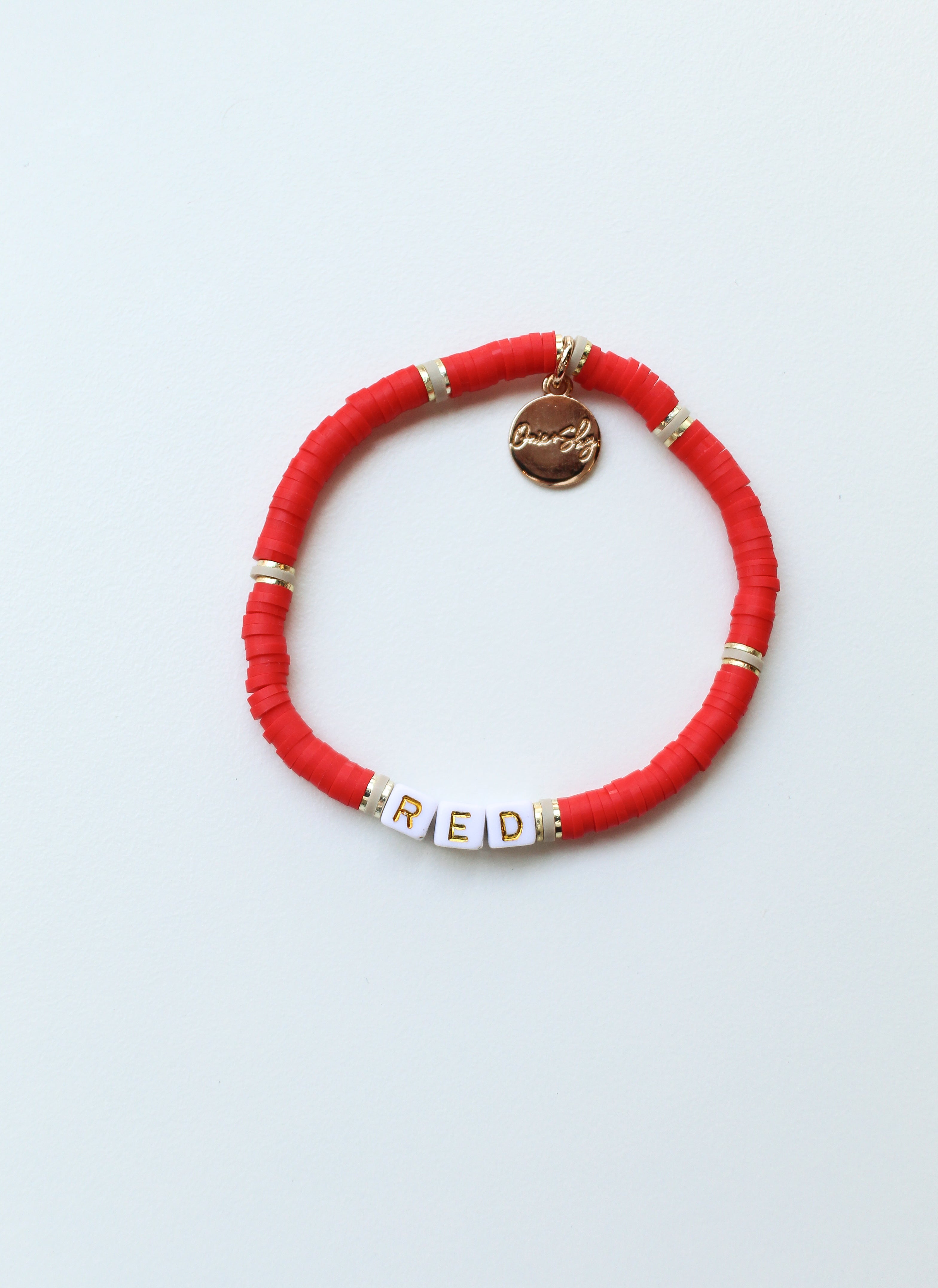 Red Mini Heishi Bracelet