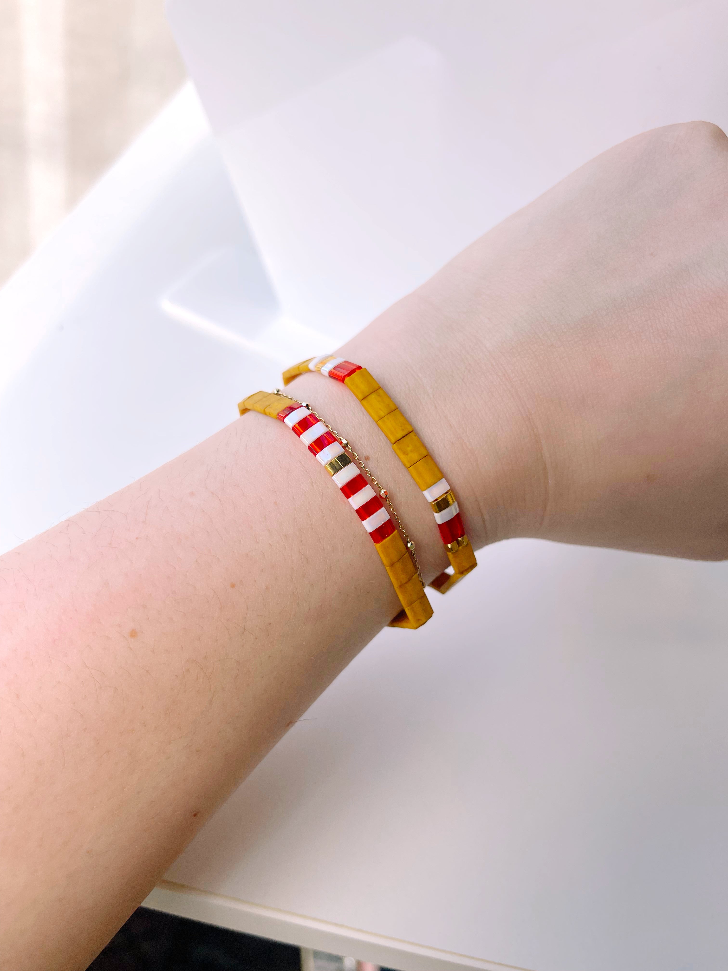 Chiefs Glass Tile Bracelet