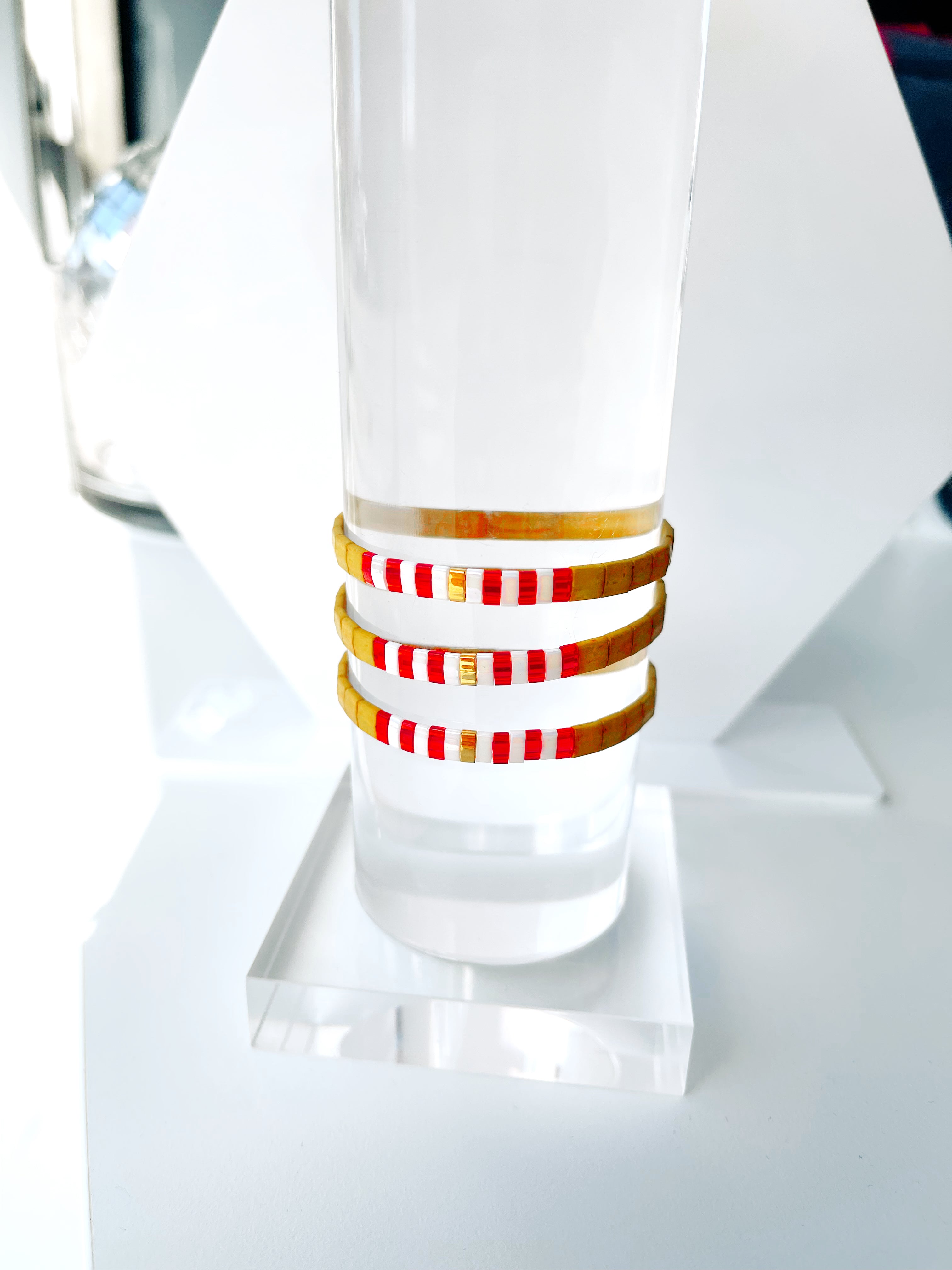 Chiefs Glass Tile Bracelet
