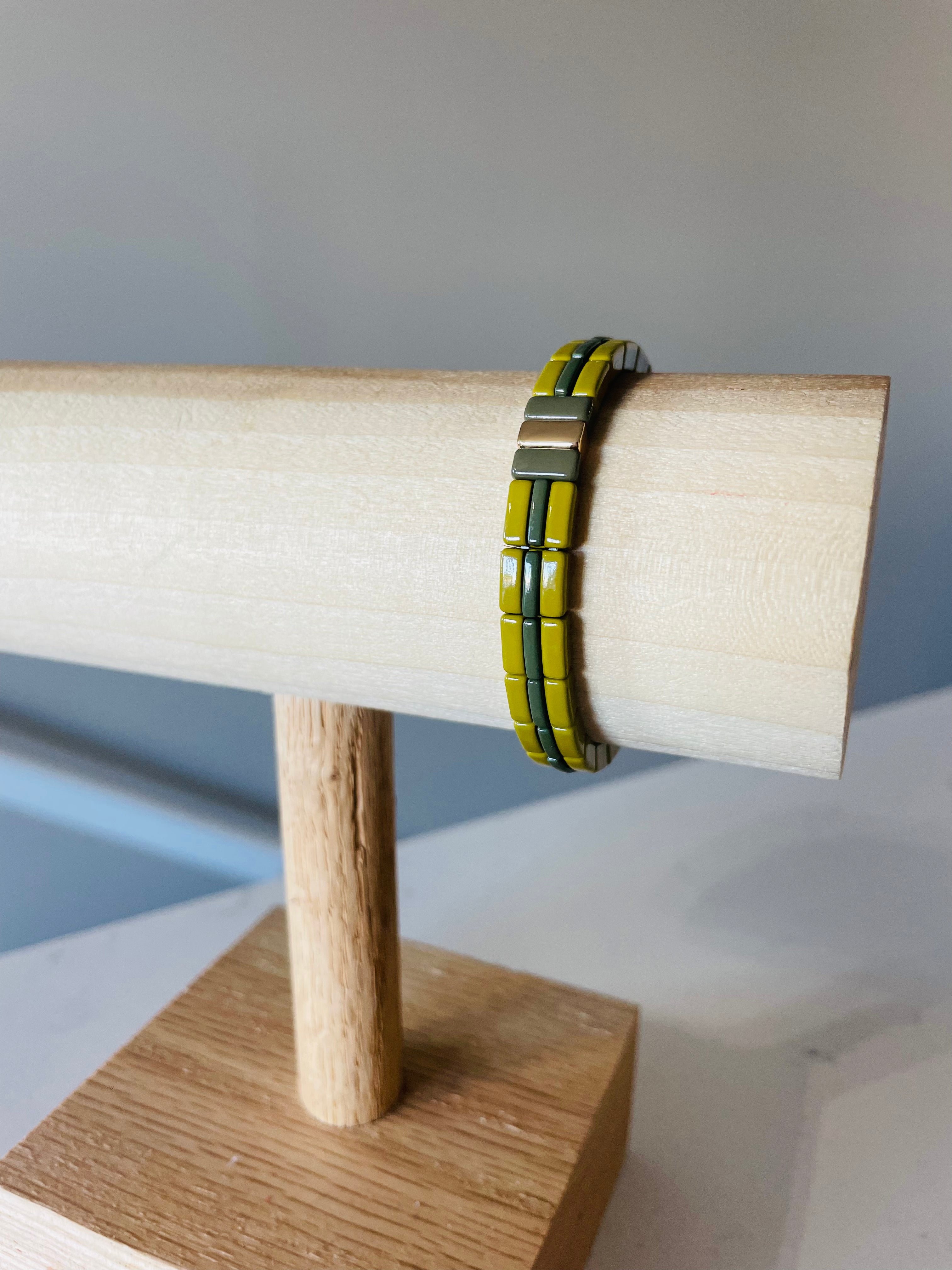 Juniper Green Line Bracelet