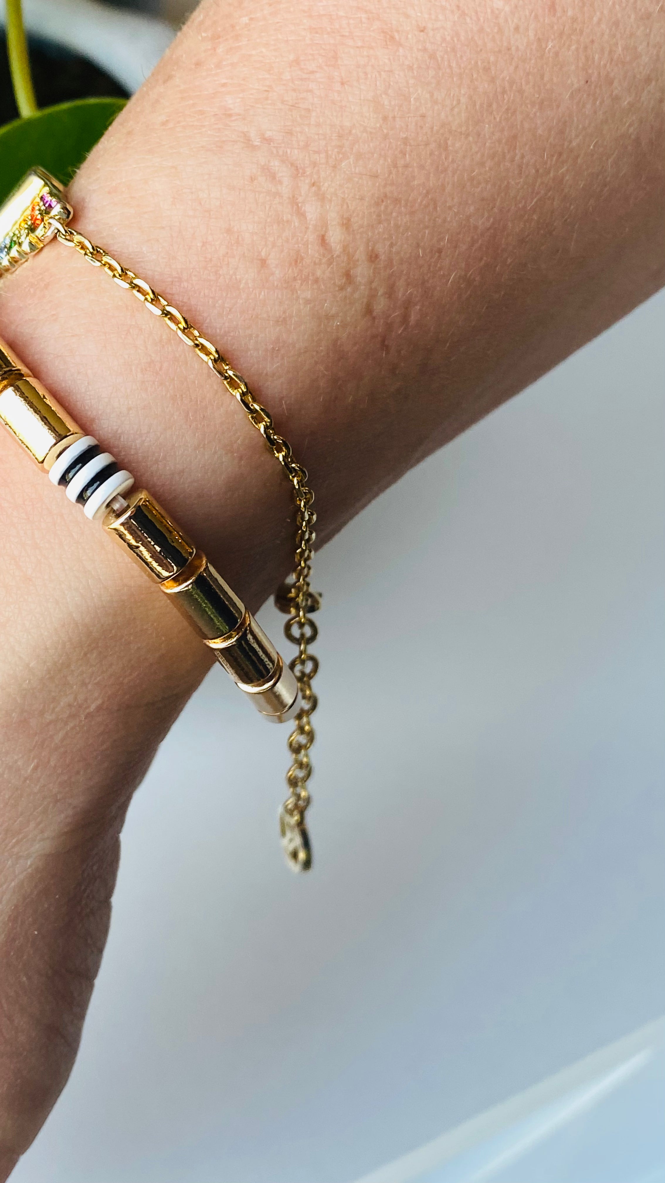 Boho Initial Enamel Bracelet - ONIE + SKY