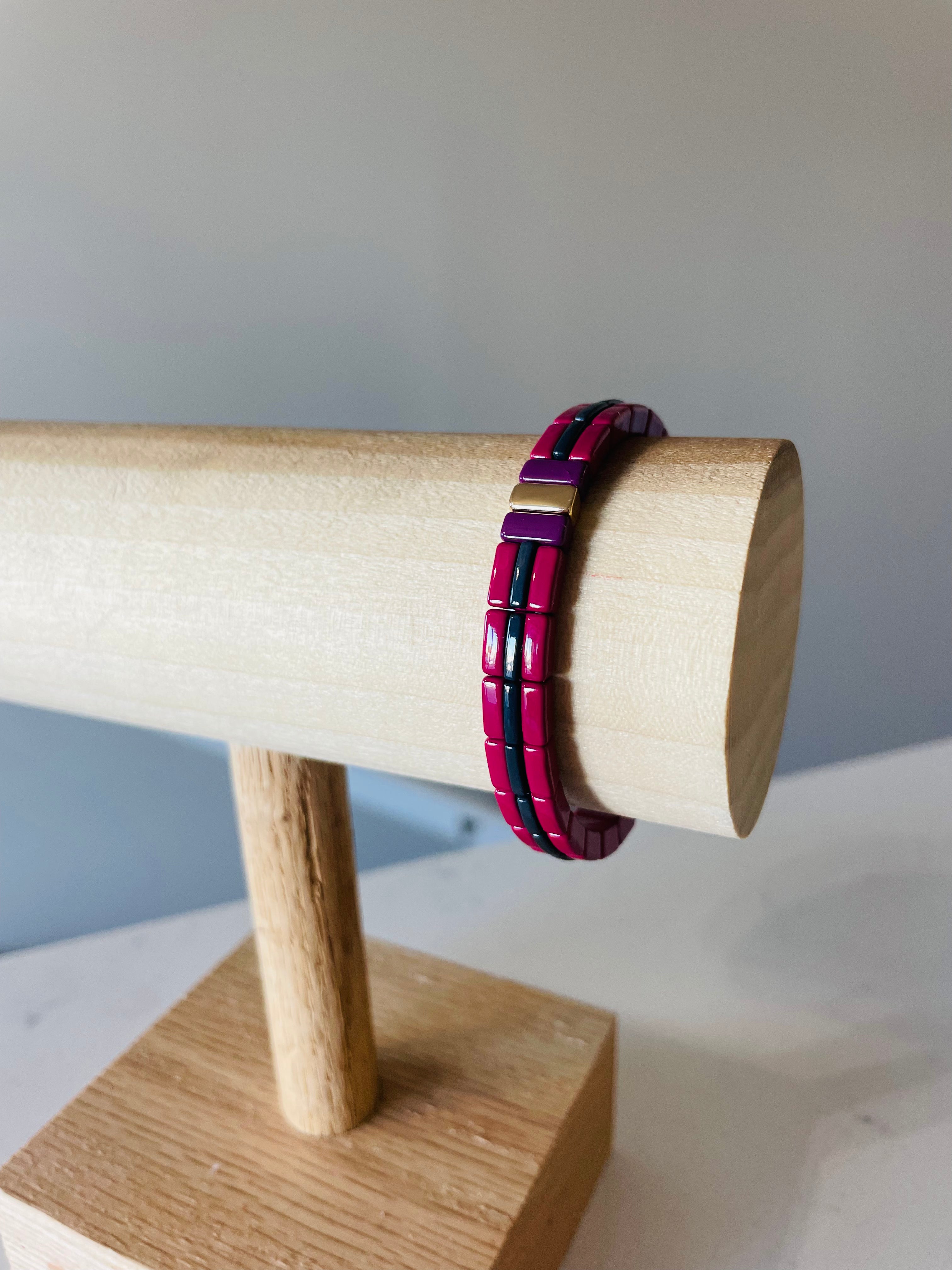 Magenta Line Bracelet