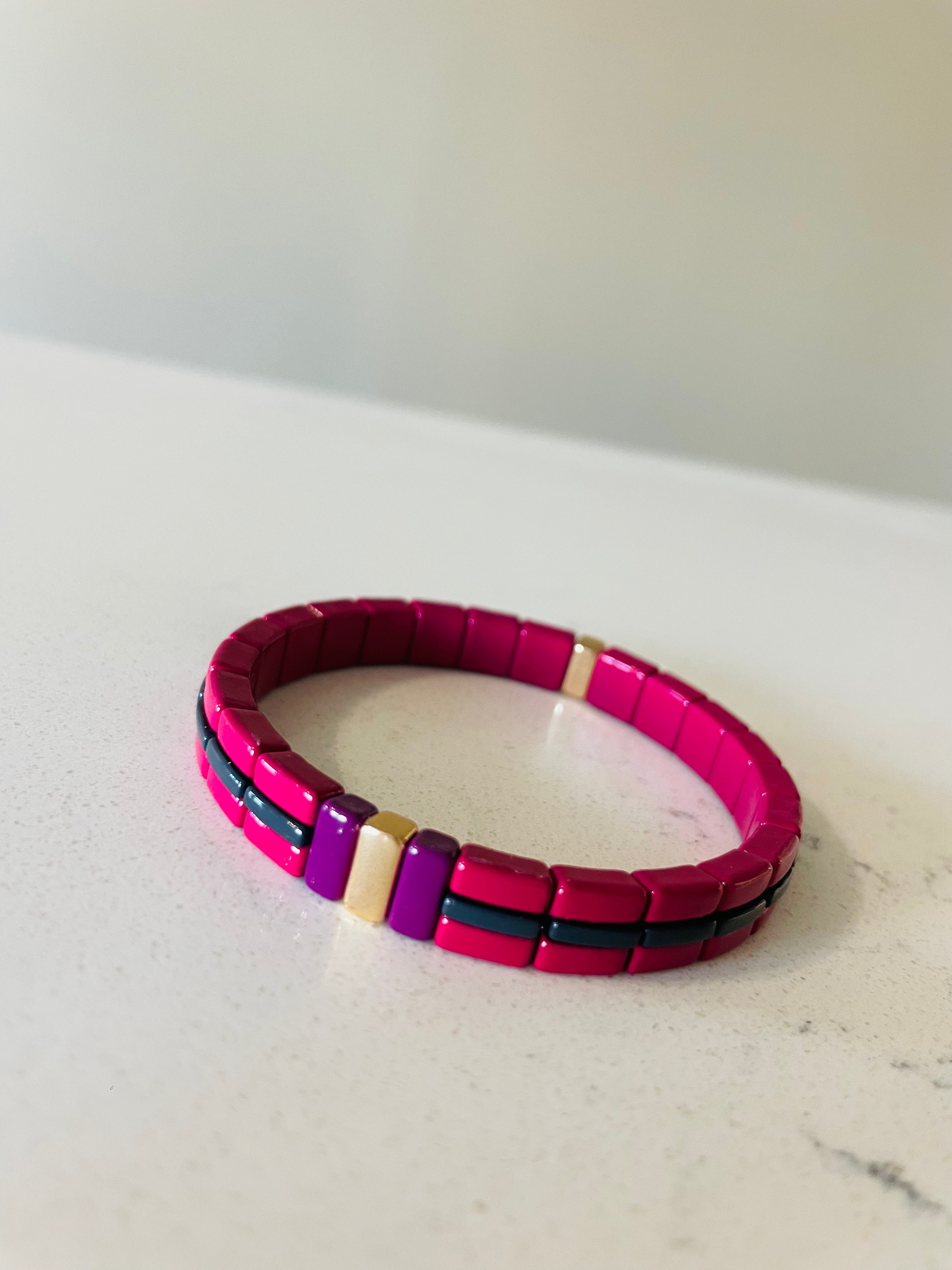 Magenta Line Bracelet