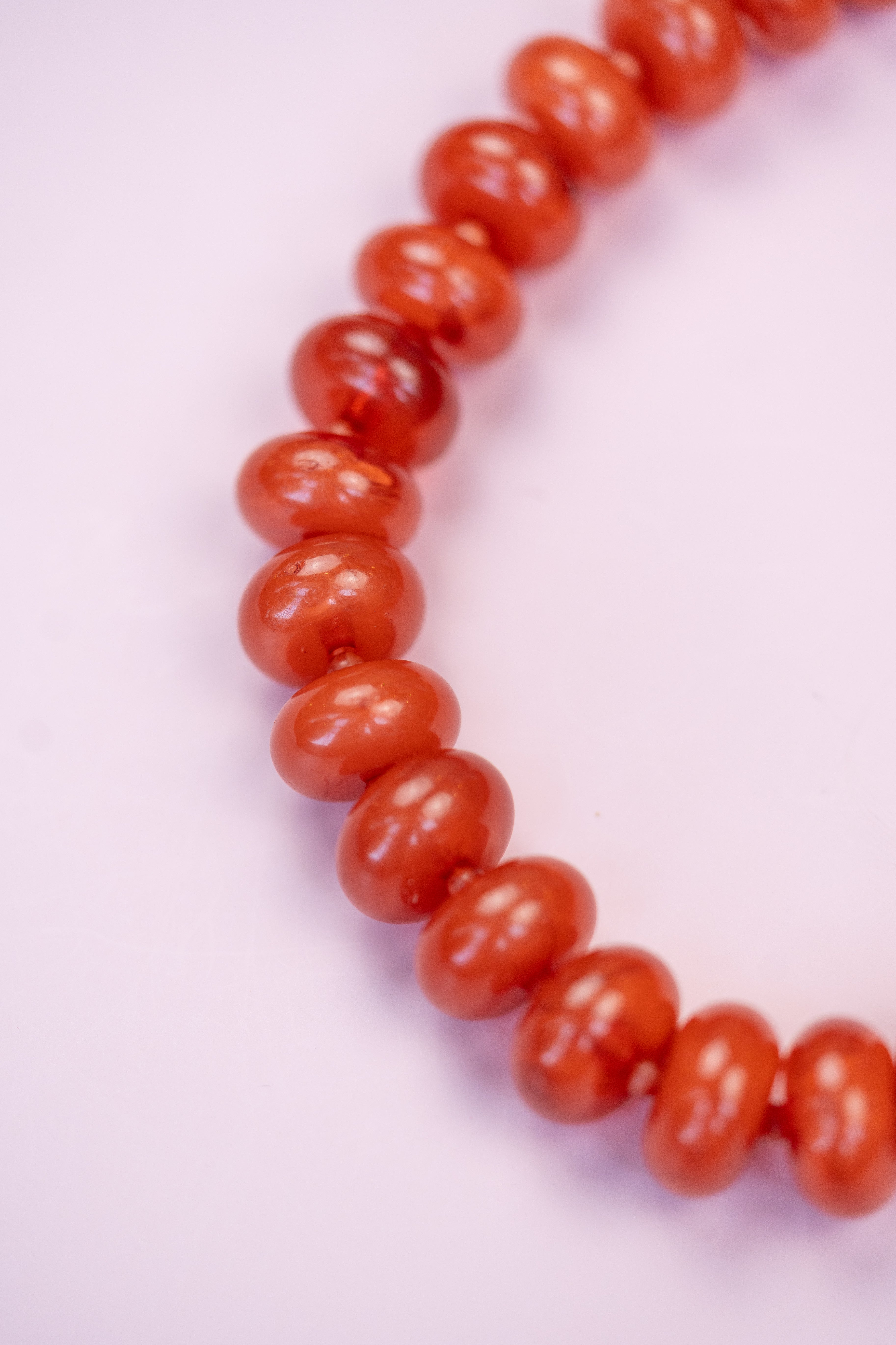 Red Chunky Acrylic Bead Necklace