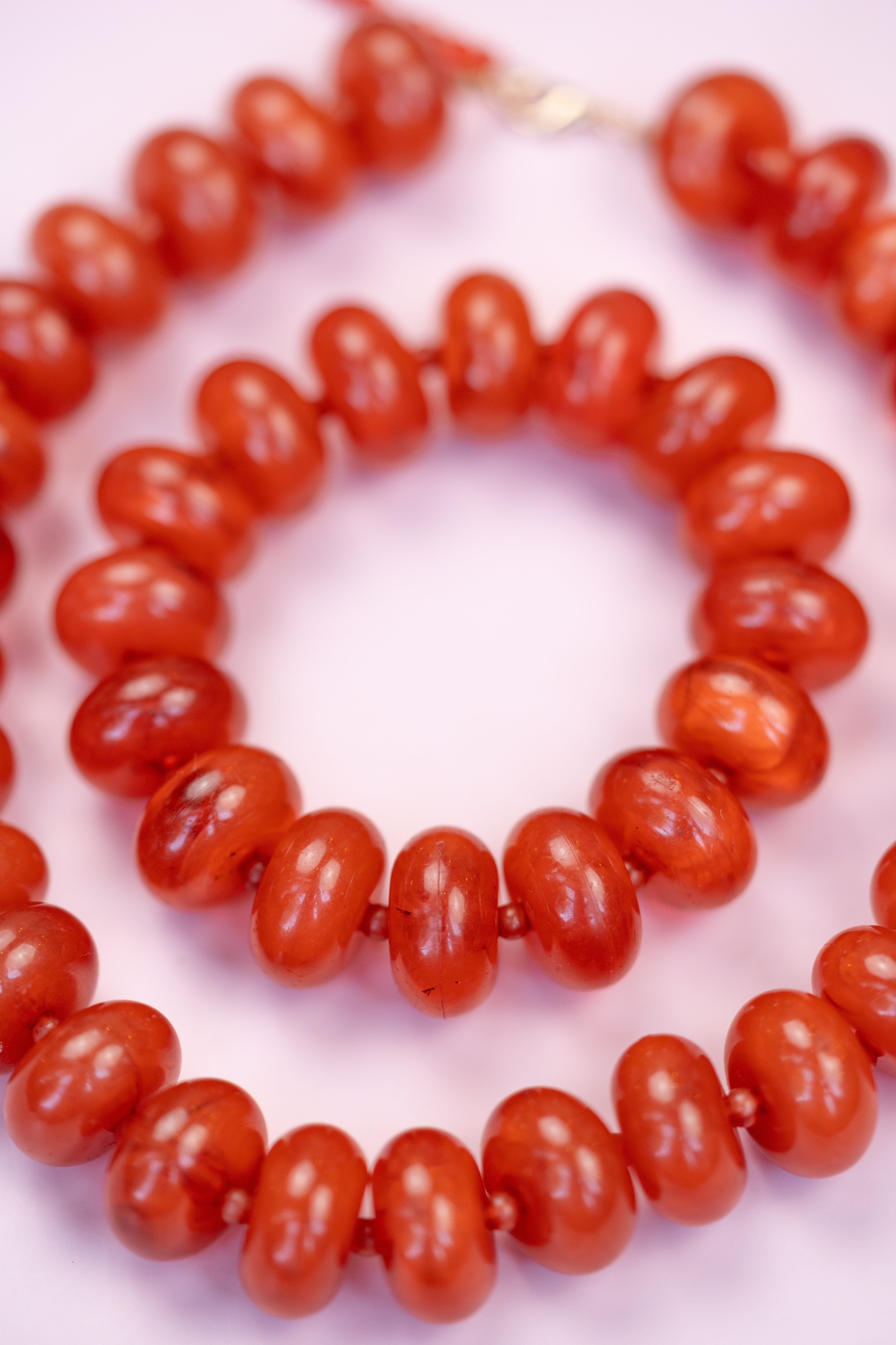 Red Chunky Acrylic Bead Necklace