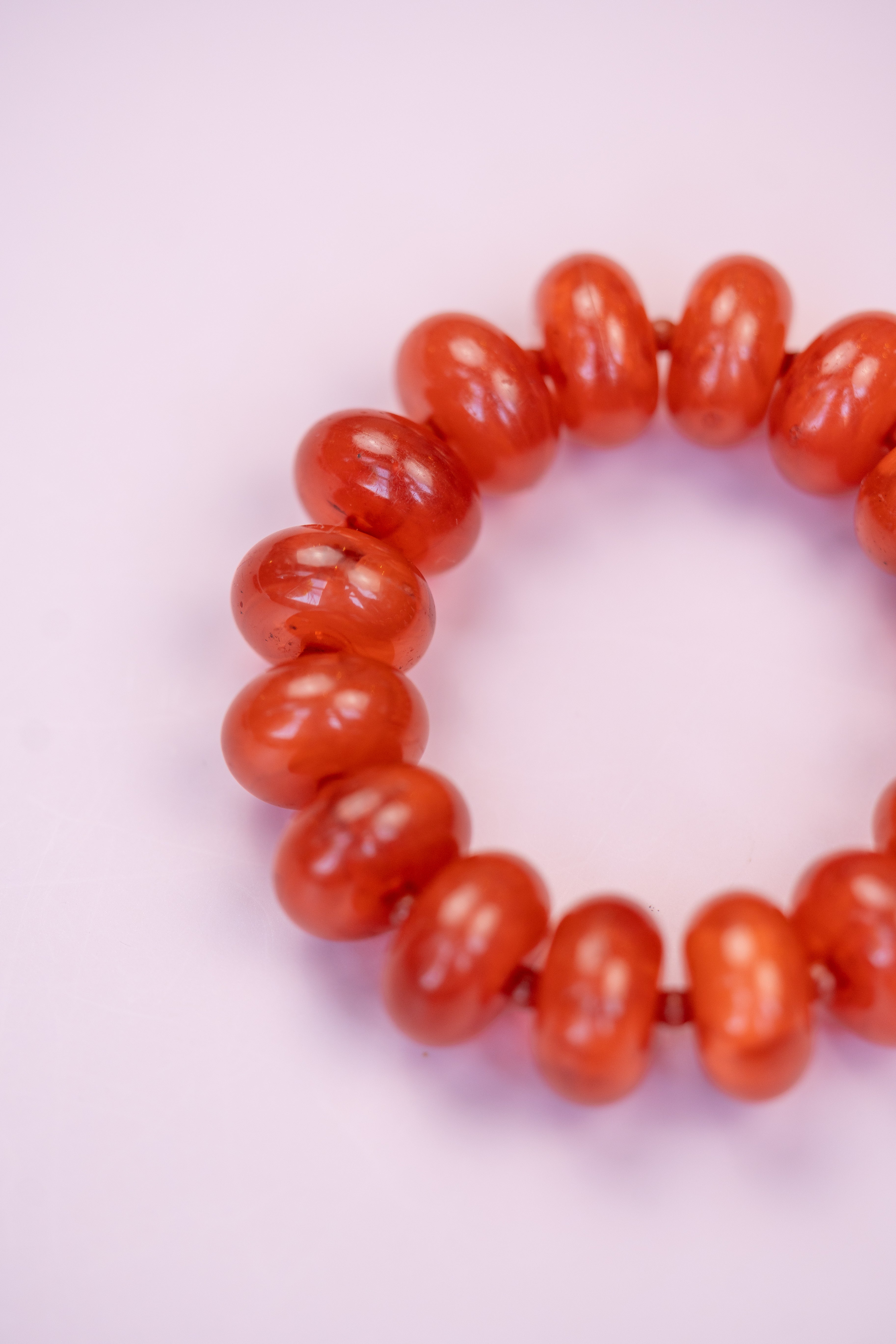 Red Chunky Acrylic Bead Bracelet