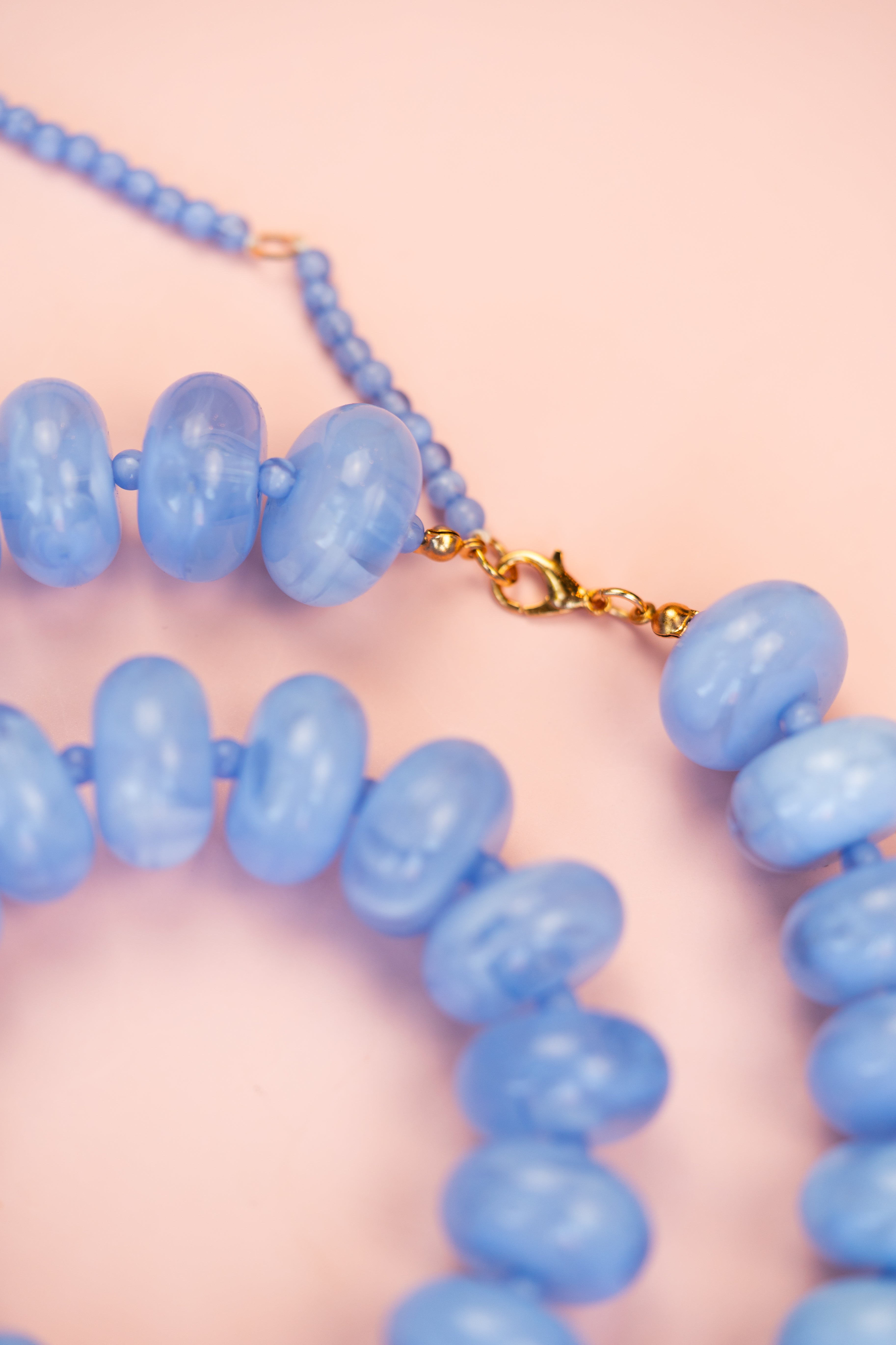 Baby Blue Chunky Acrylic Bead Bracelet